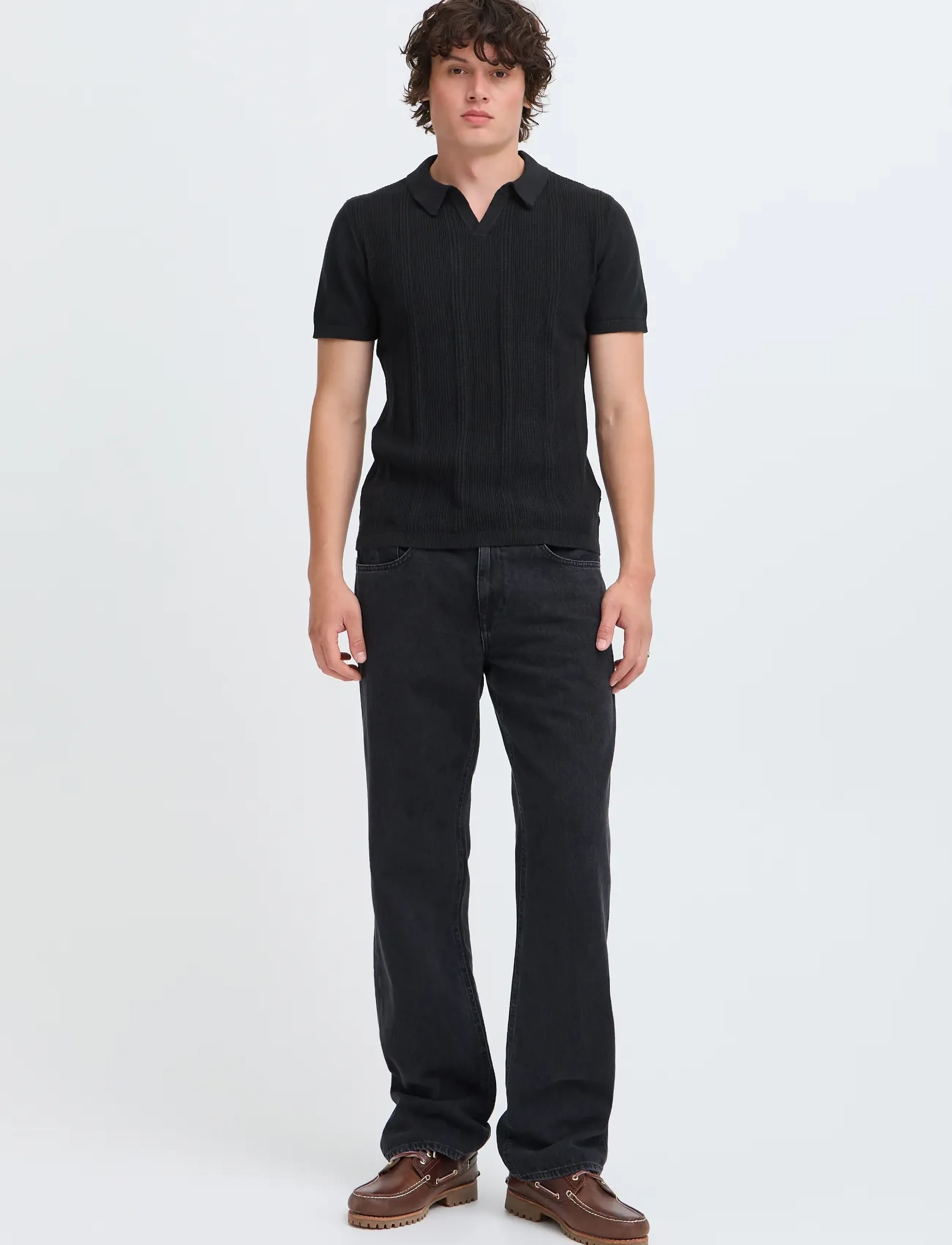 Blend BHBARON SPLIT POLO NOOS - Kollektionen - BLACK BEAUTY / black