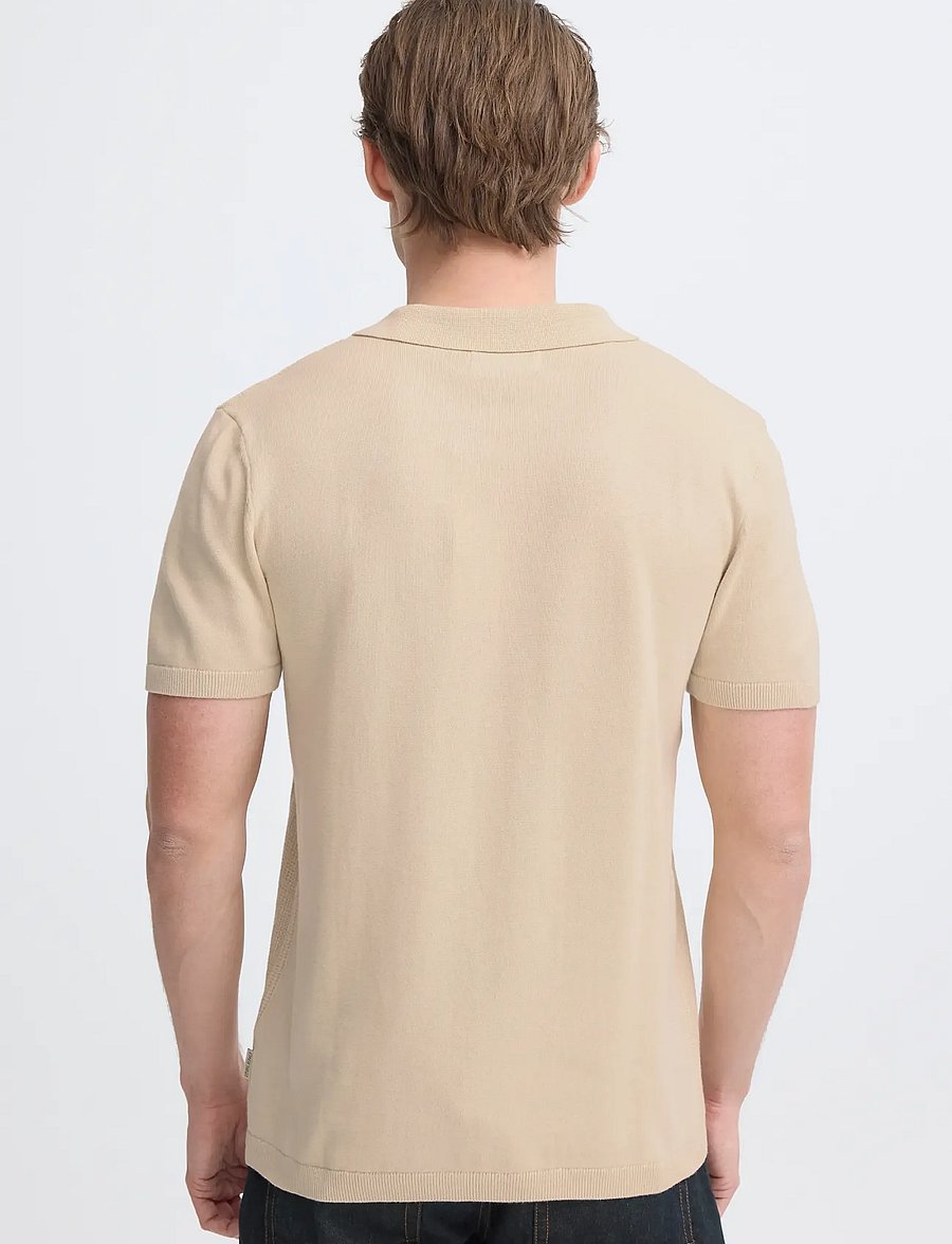 Blend - BHBARON SPLIT POLO NOOS - kootud polosärgid - oyster gray - 3