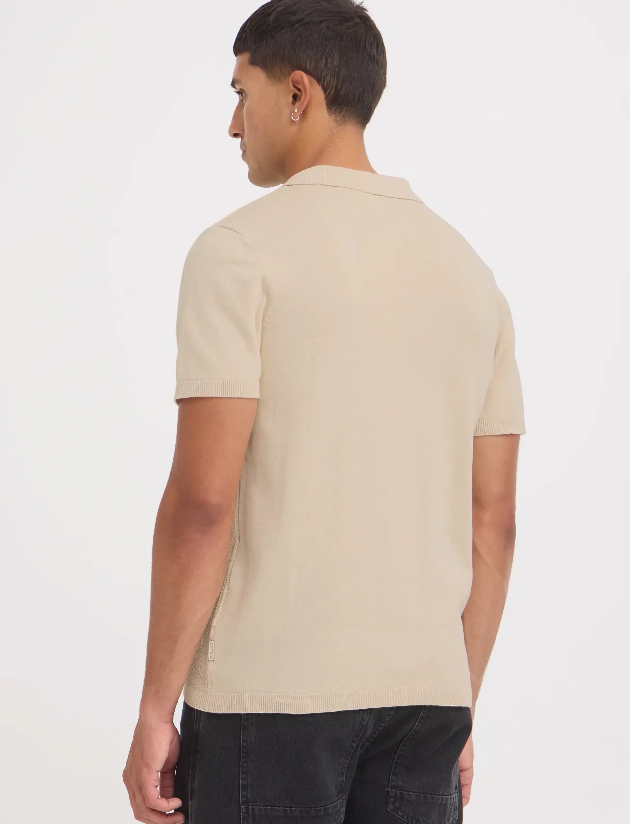 Blend - BHBARON SPLIT POLO NOOS - stickade pikéer - oyster gray - 3