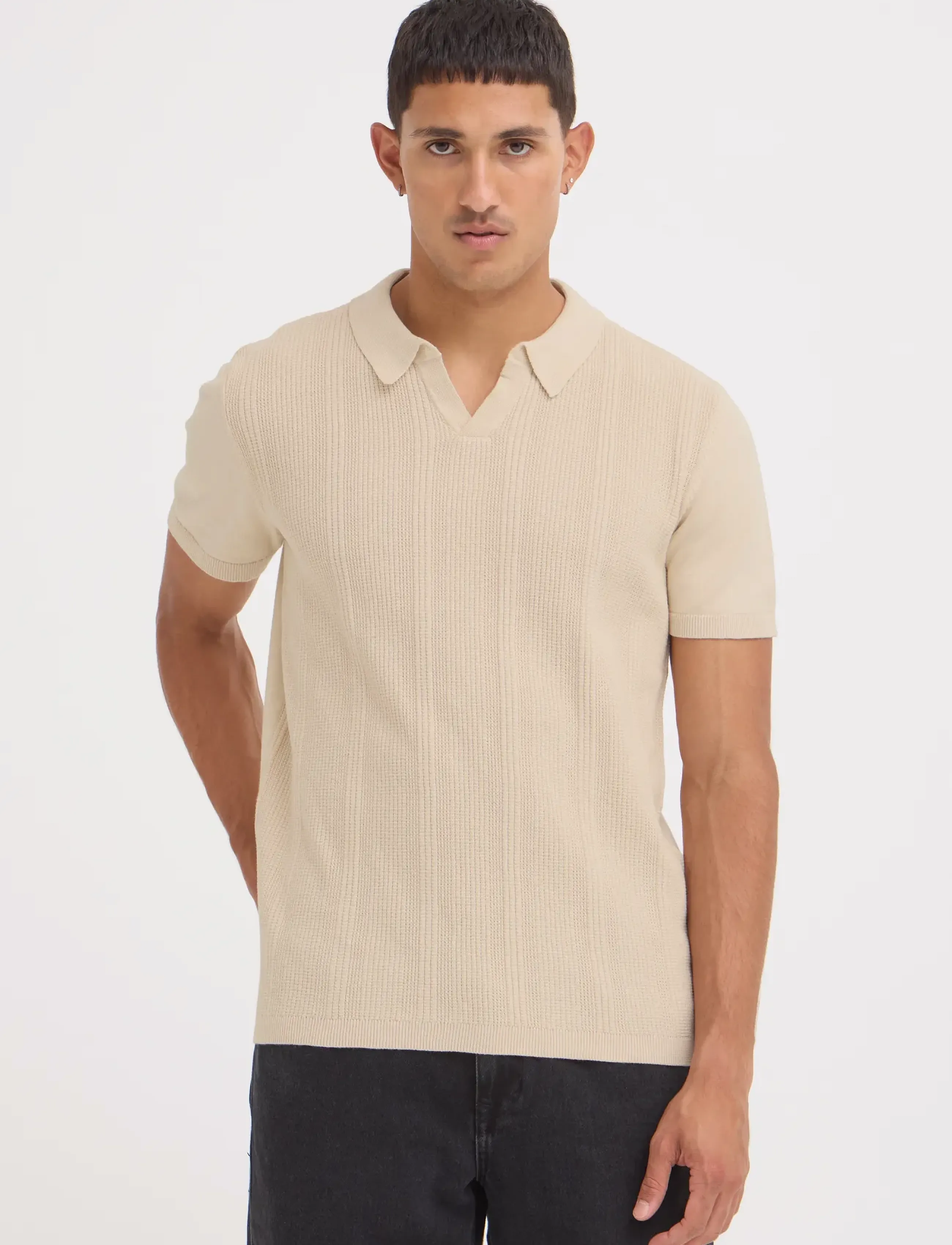 Blend - BHBARON SPLIT POLO NOOS - stickade pikéer - oyster gray - 5
