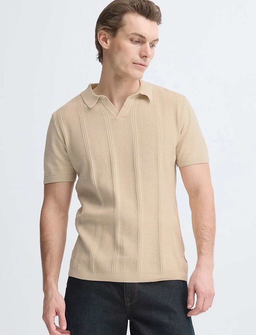 Blend - BHBARON SPLIT POLO NOOS - kootud polosärgid - oyster gray - 5