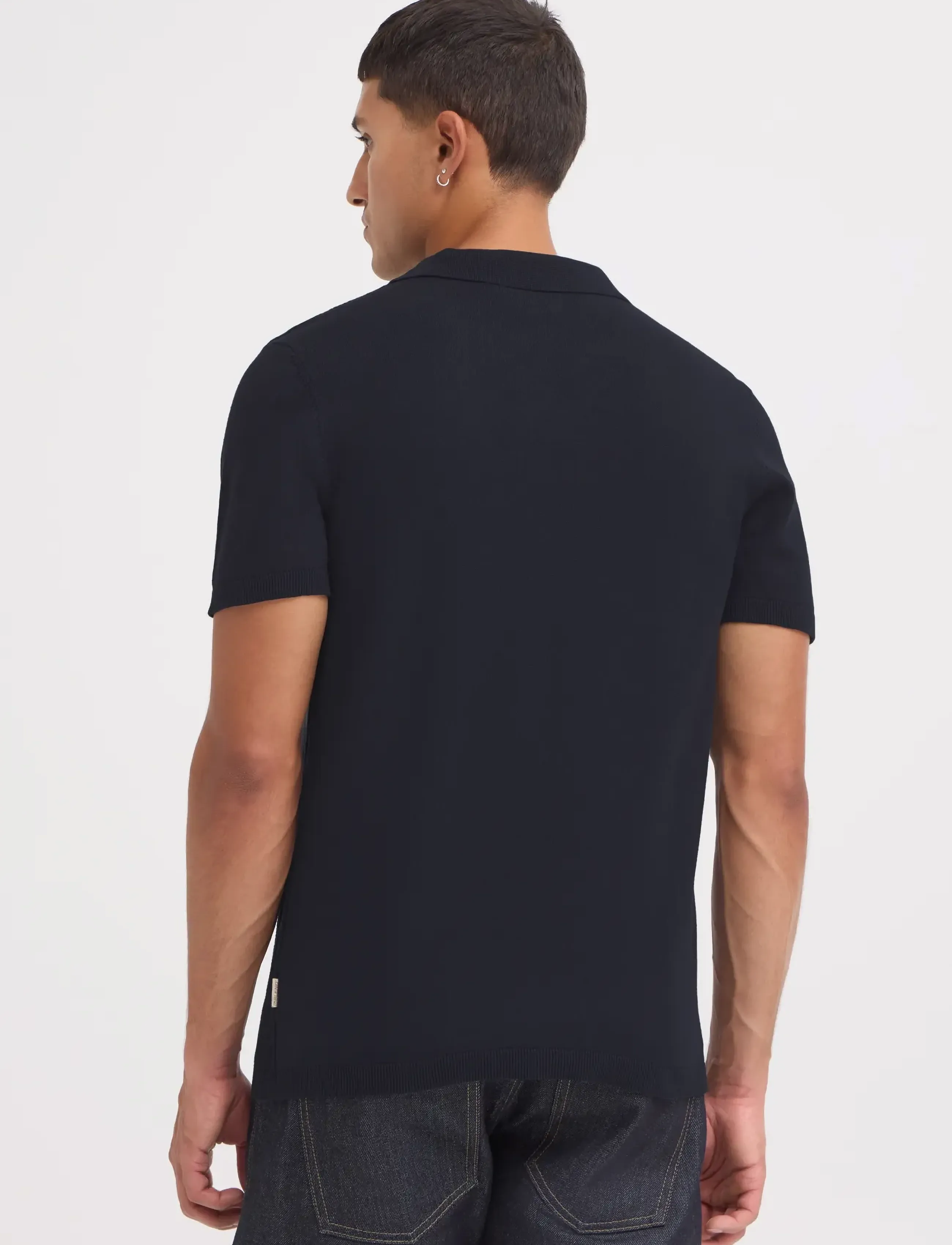Blend - BHBARON SPLIT POLO NOOS - langärmlige strick-polohemden - salute - 3