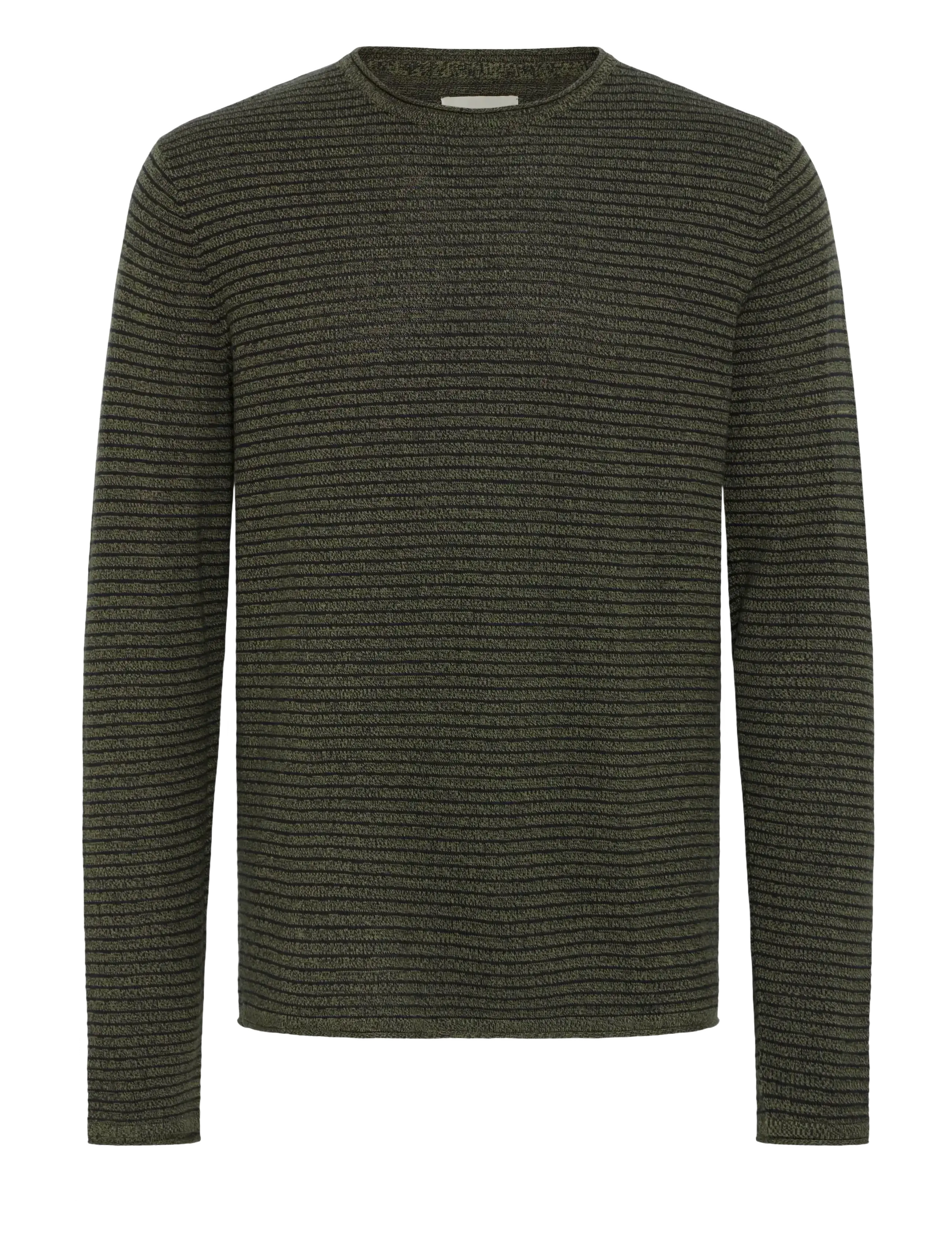 Blend BHBROR PULLOVER - Stickat - WINTER MOSS / khaki/green