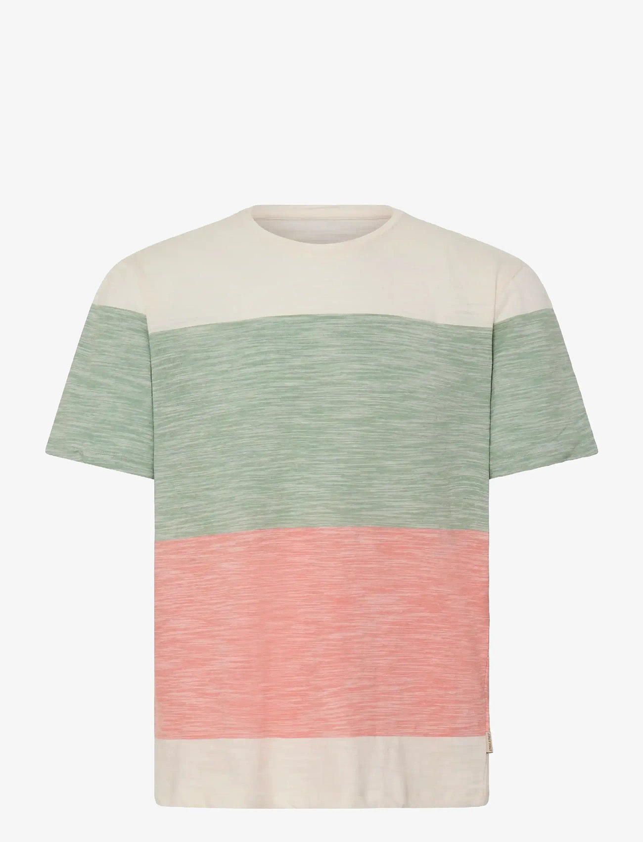 Blend - BHKEITH BLOCK S/S TEE - efterårstøj - burnt coral - 1