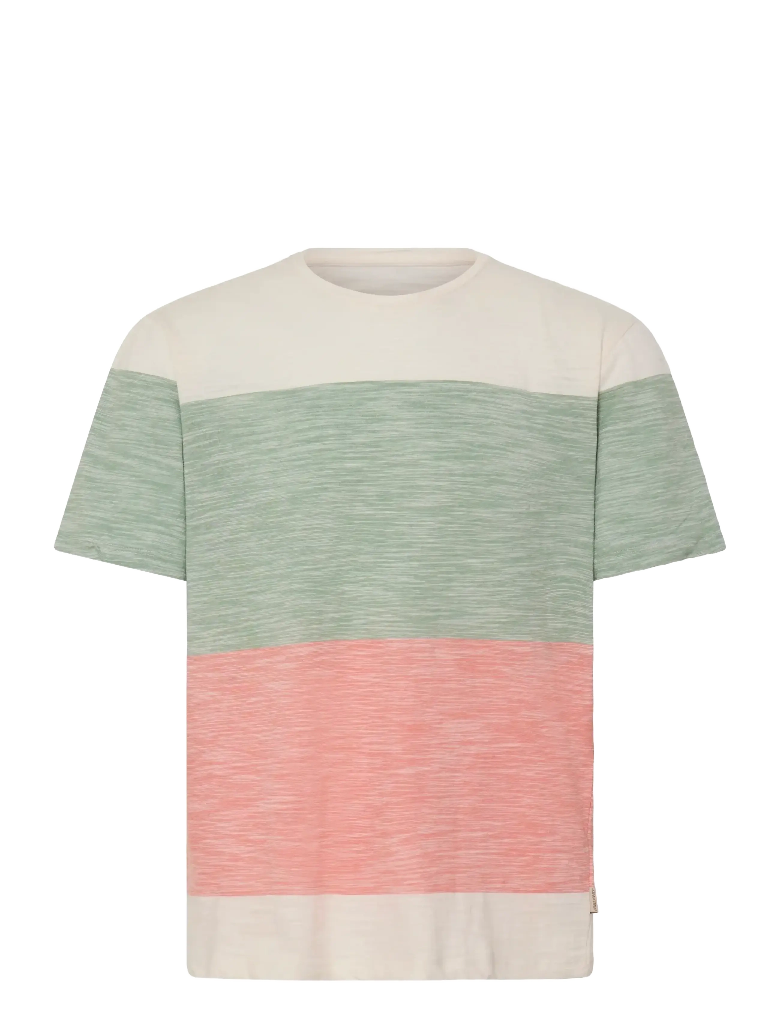 Blend BHKEITH BLOCK S/S TEE - Blend - BURNT CORAL / coral