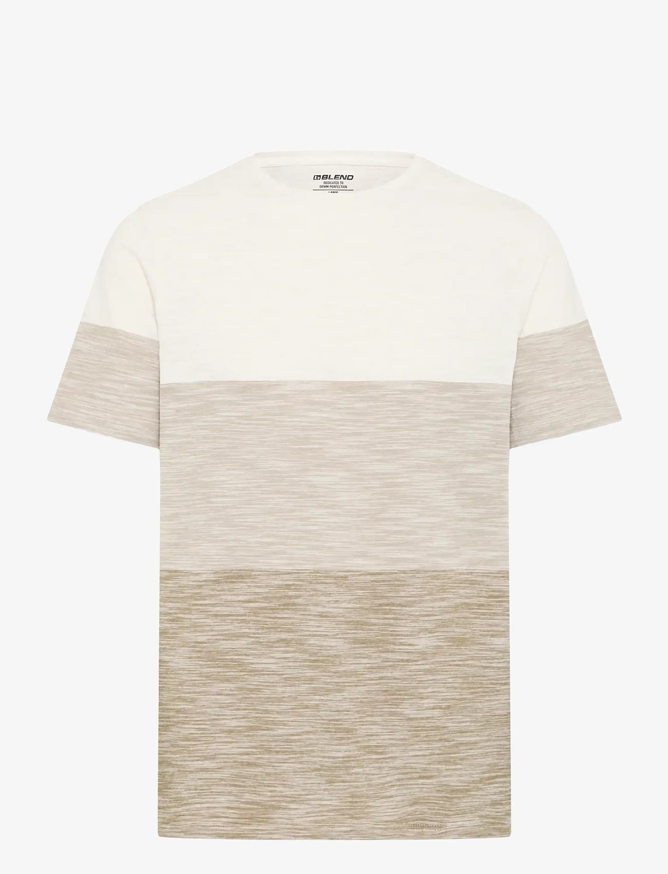 Blend - BHKEITH BLOCK S/S TEE - kortærmede t-shirts - butternut - 1