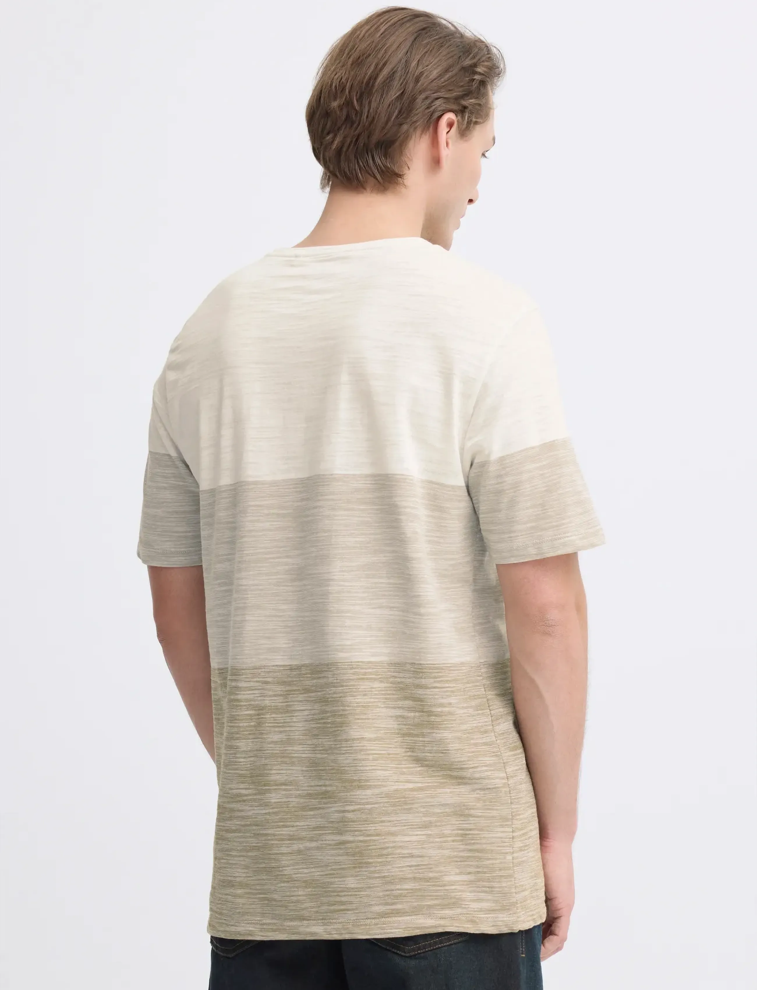 Blend - BHKEITH BLOCK S/S TEE - madalaimad hinnad - butternut - 3