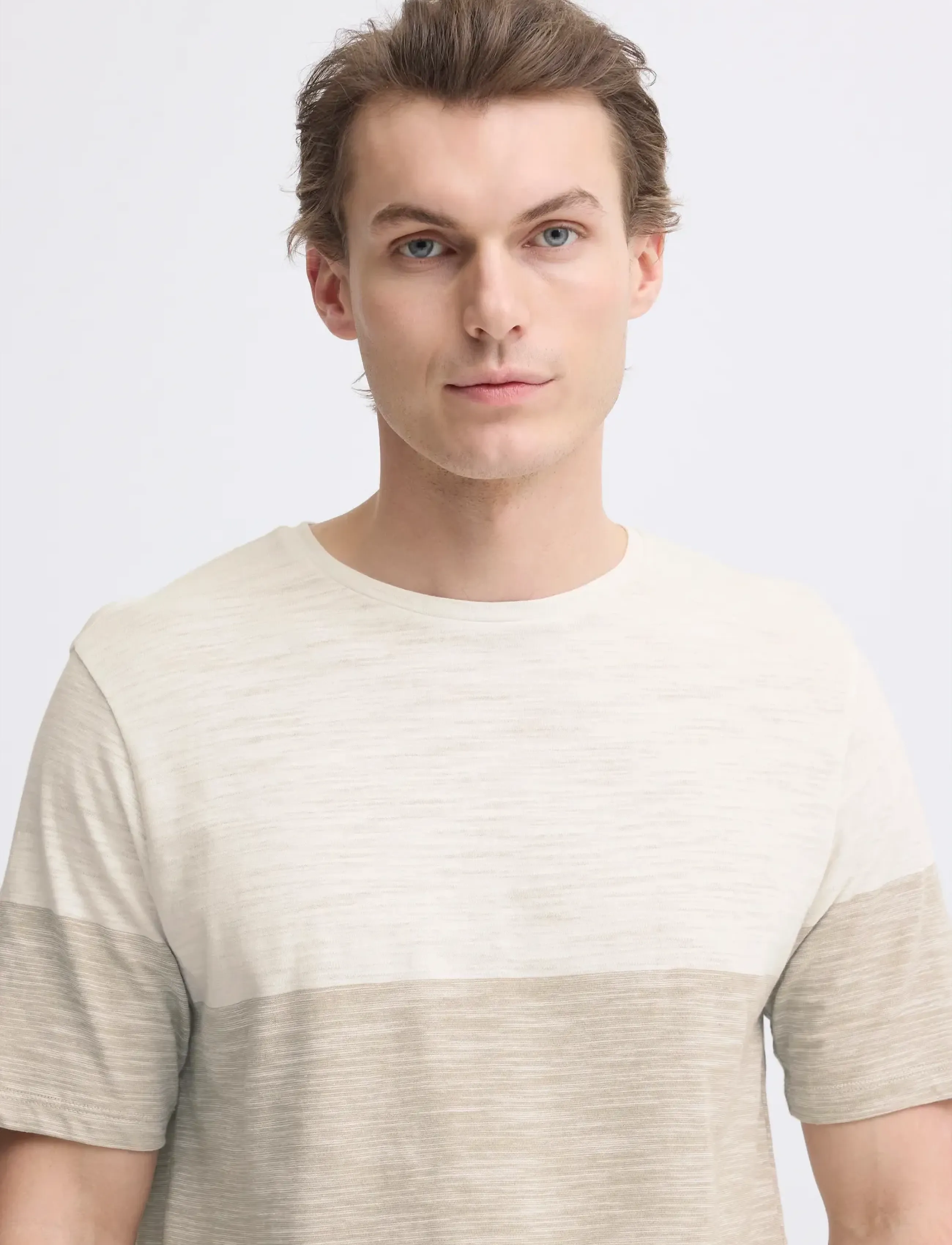 Blend - BHKEITH BLOCK S/S TEE - madalaimad hinnad - butternut - 4