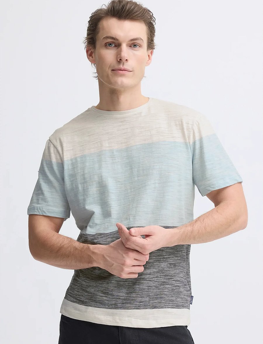 Blend - BHKEITH BLOCK S/S TEE - korte mouwen - salute - 5