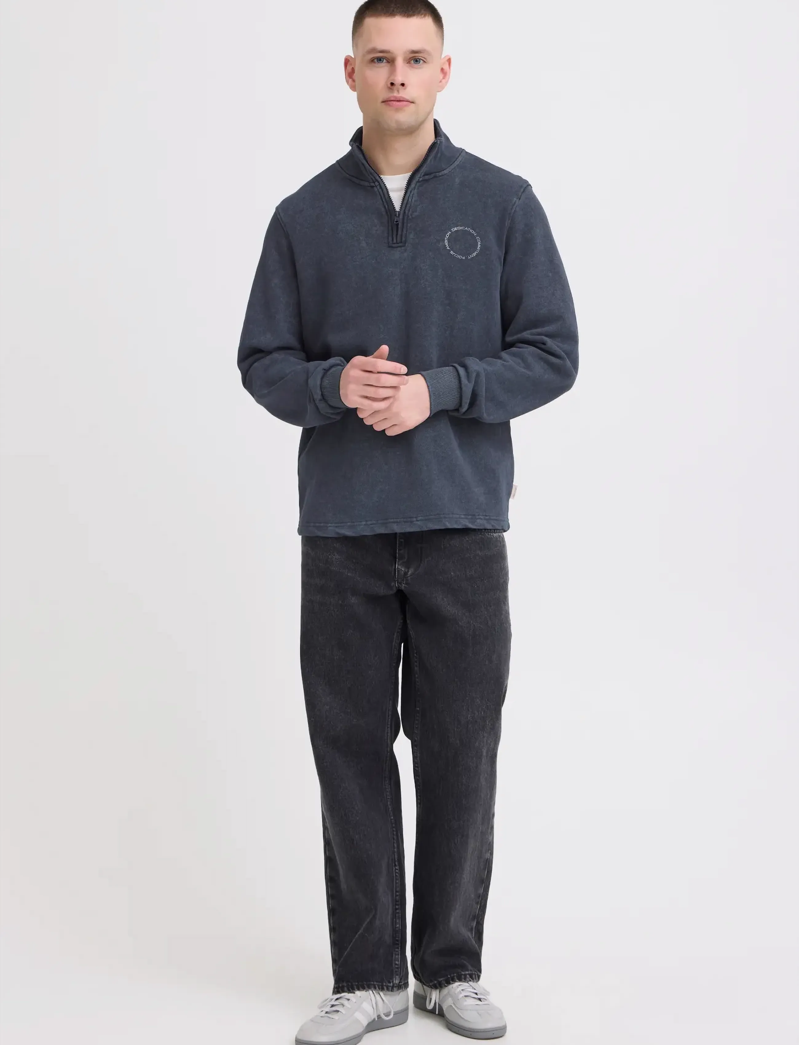 Blend BHFACTOR HALF SWEATSHIRT - Dressipluusid - SALUTE / navy
