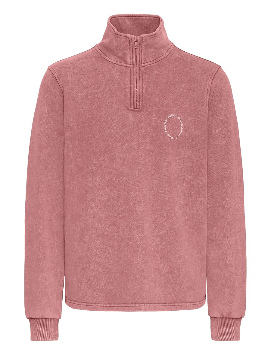 Blend - BHFACTOR HALF SWEATSHIRT - sweatshirts - wild ginger - 1