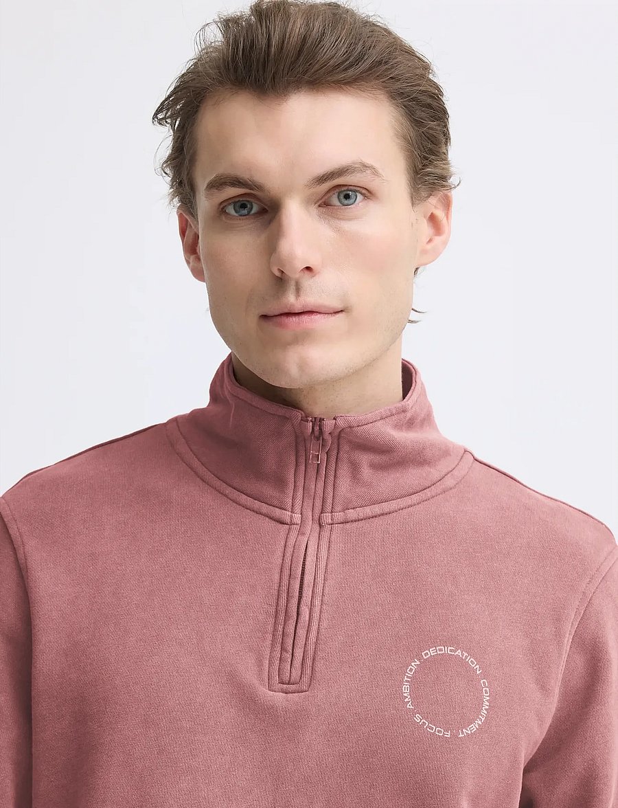 Blend - BHFACTOR HALF SWEATSHIRT - sweatshirts - wild ginger - 4