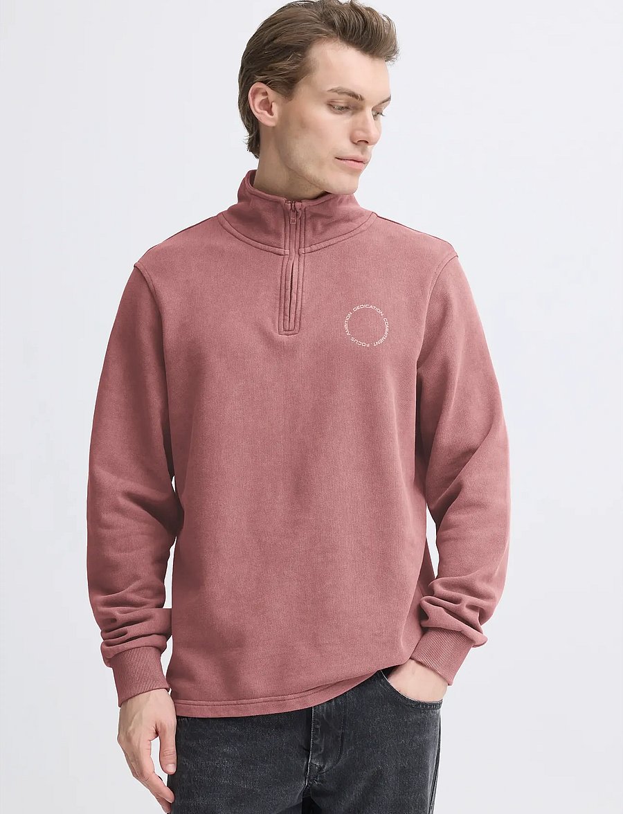Blend - BHFACTOR HALF SWEATSHIRT - sweatshirts - wild ginger - 5