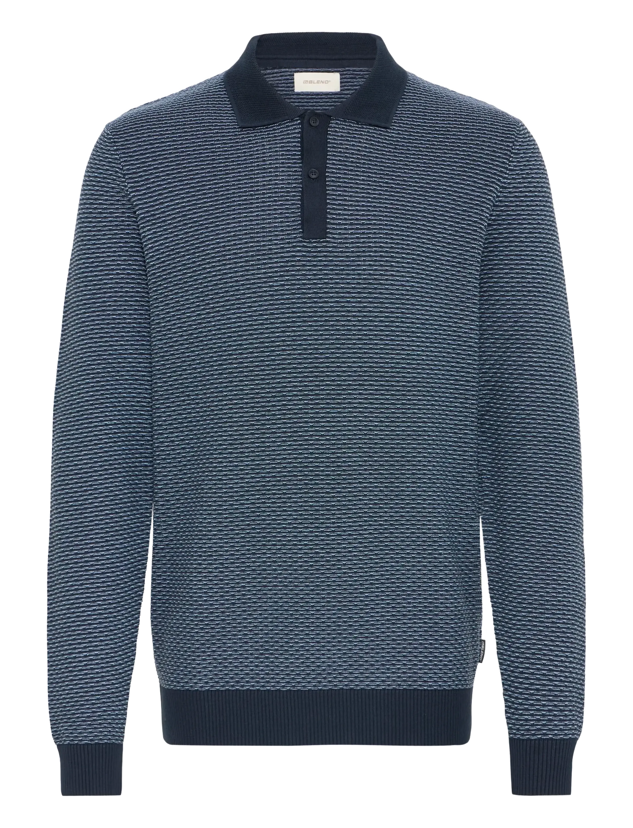 Blend BHBOYD KNIT POLO - Stickade pikéer - SALUTE / navy