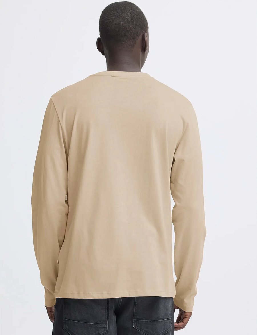 Blend - BHKEMUEL GRAPHIC L/S TEE - langärmelige t-shirts - oyster gray - 3