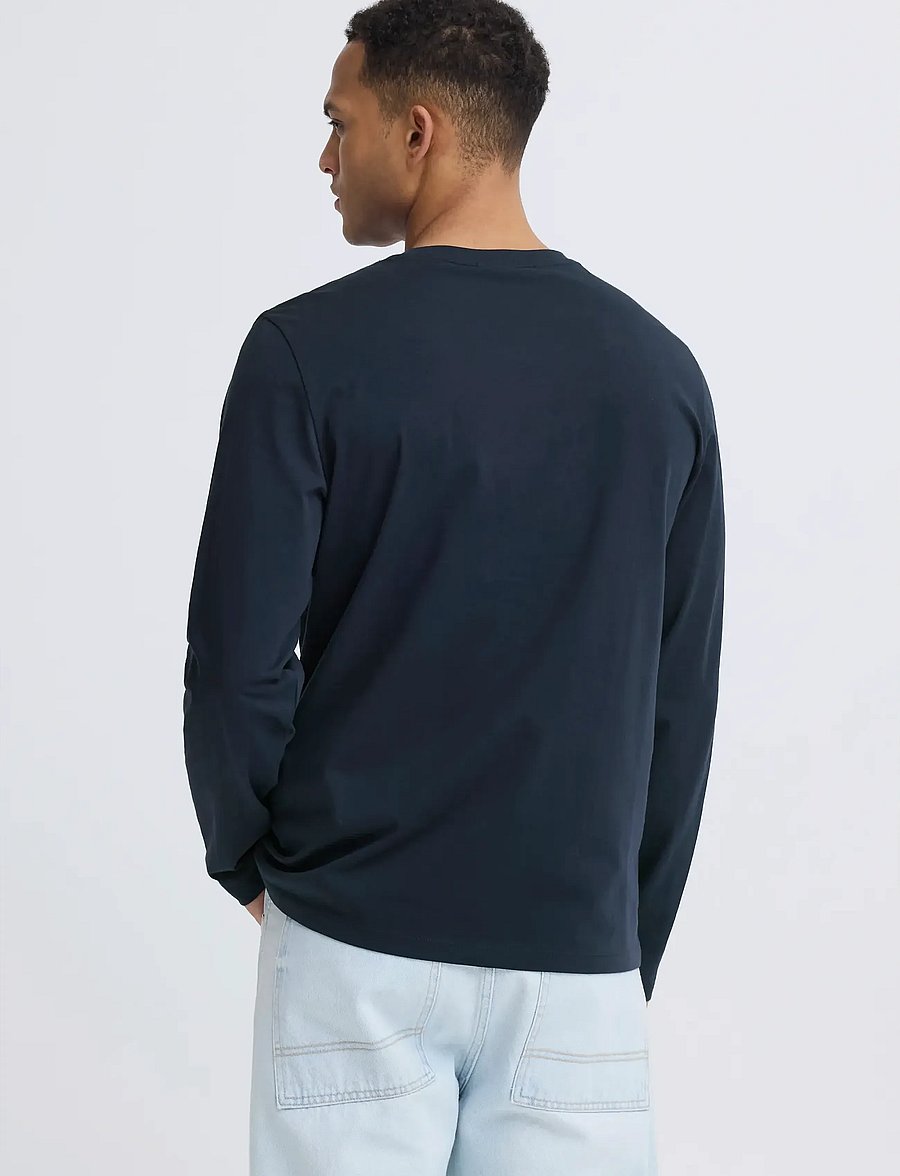 Blend - BHKEMUEL GRAPHIC L/S TEE - långärmade t-shirts - salute - 3