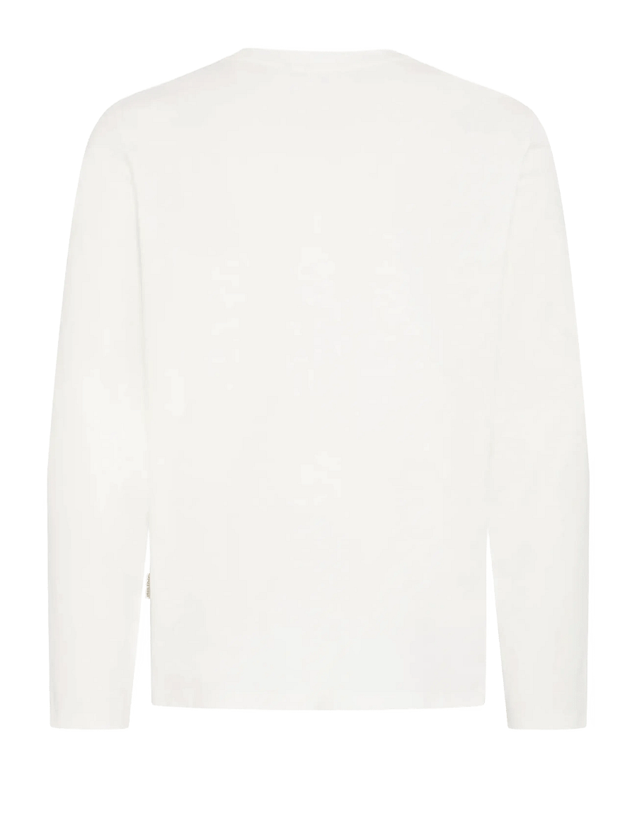 Blend - BHKEMUEL GRAPHIC L/S TEE - langärmelige t-shirts - snow white - 2