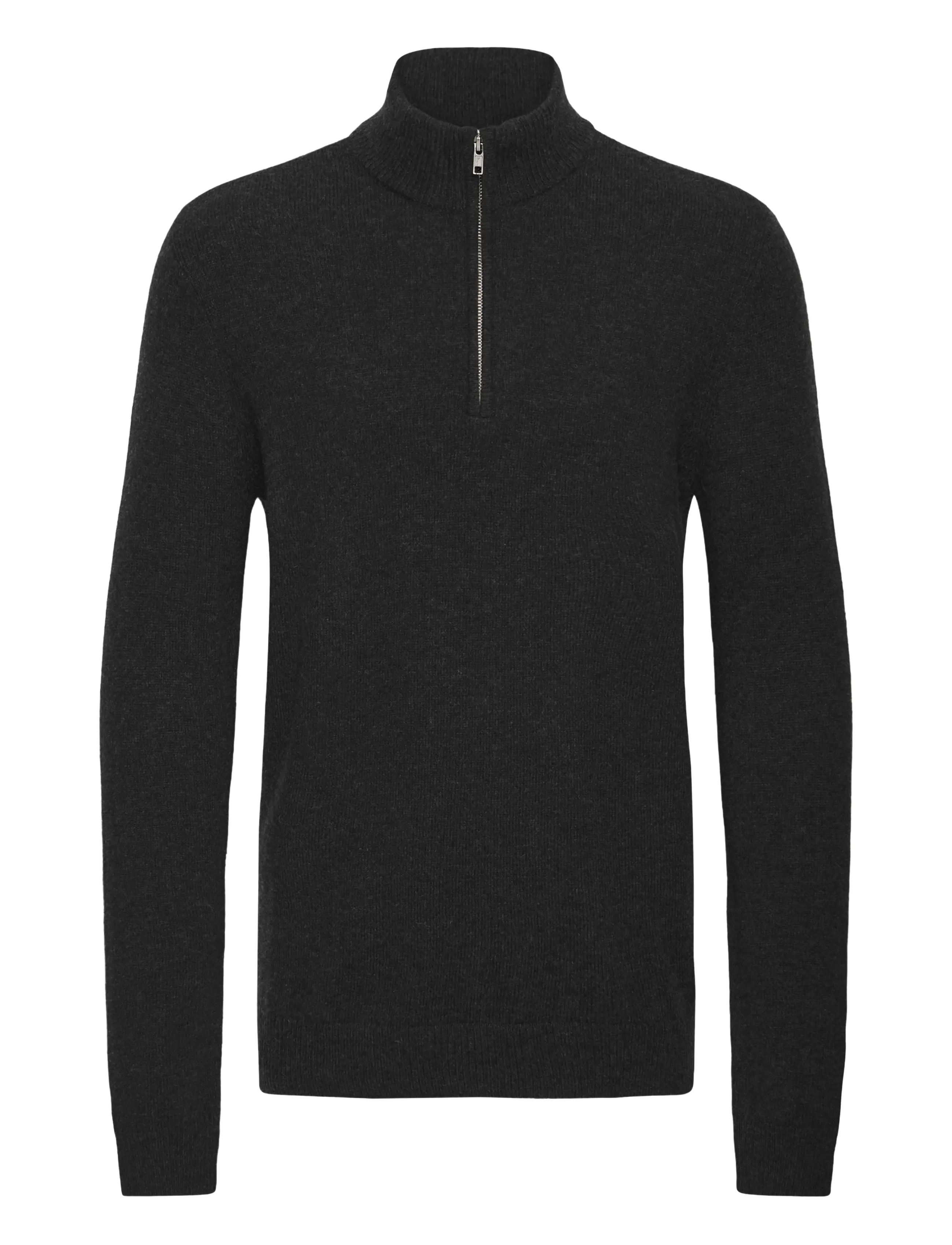 Blend BHBRANKO HALFZIPP KNIT NOOS - Kleidung - BLACK BEAUTY / black