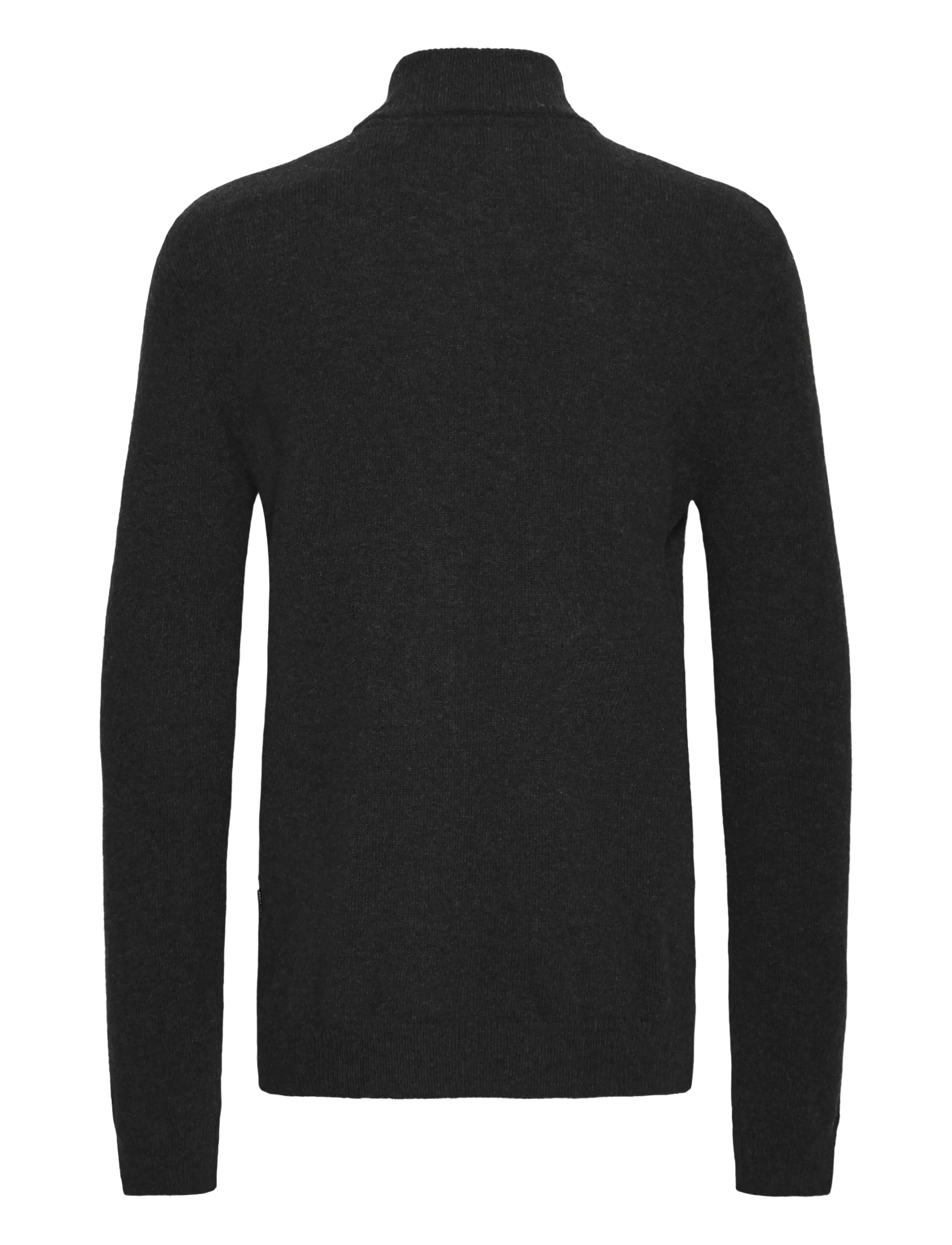 Blend - BHBRANKO HALFZIPP KNIT NOOS - black beauty - 2