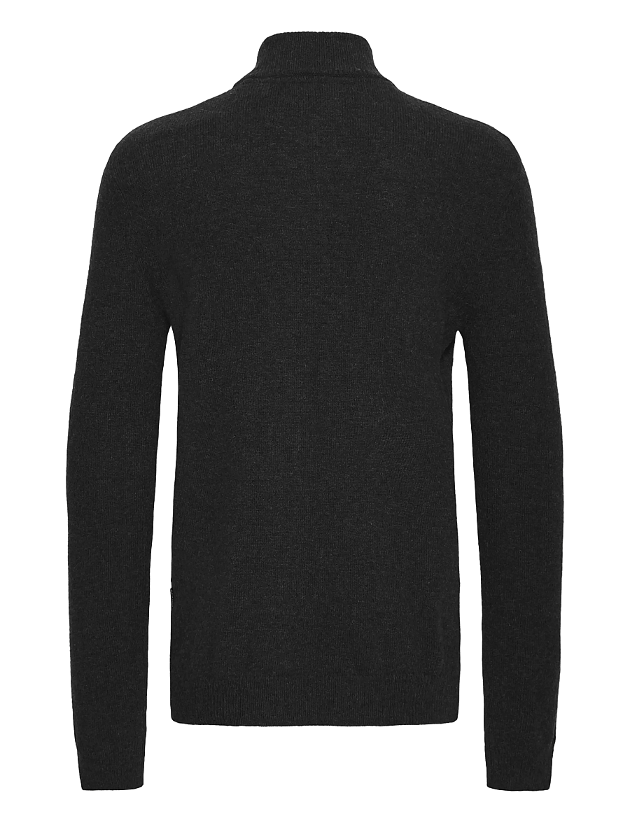 Blend - BHBRANKO HALFZIPP KNIT NOOS - half zip-tröjor - black beauty - 2