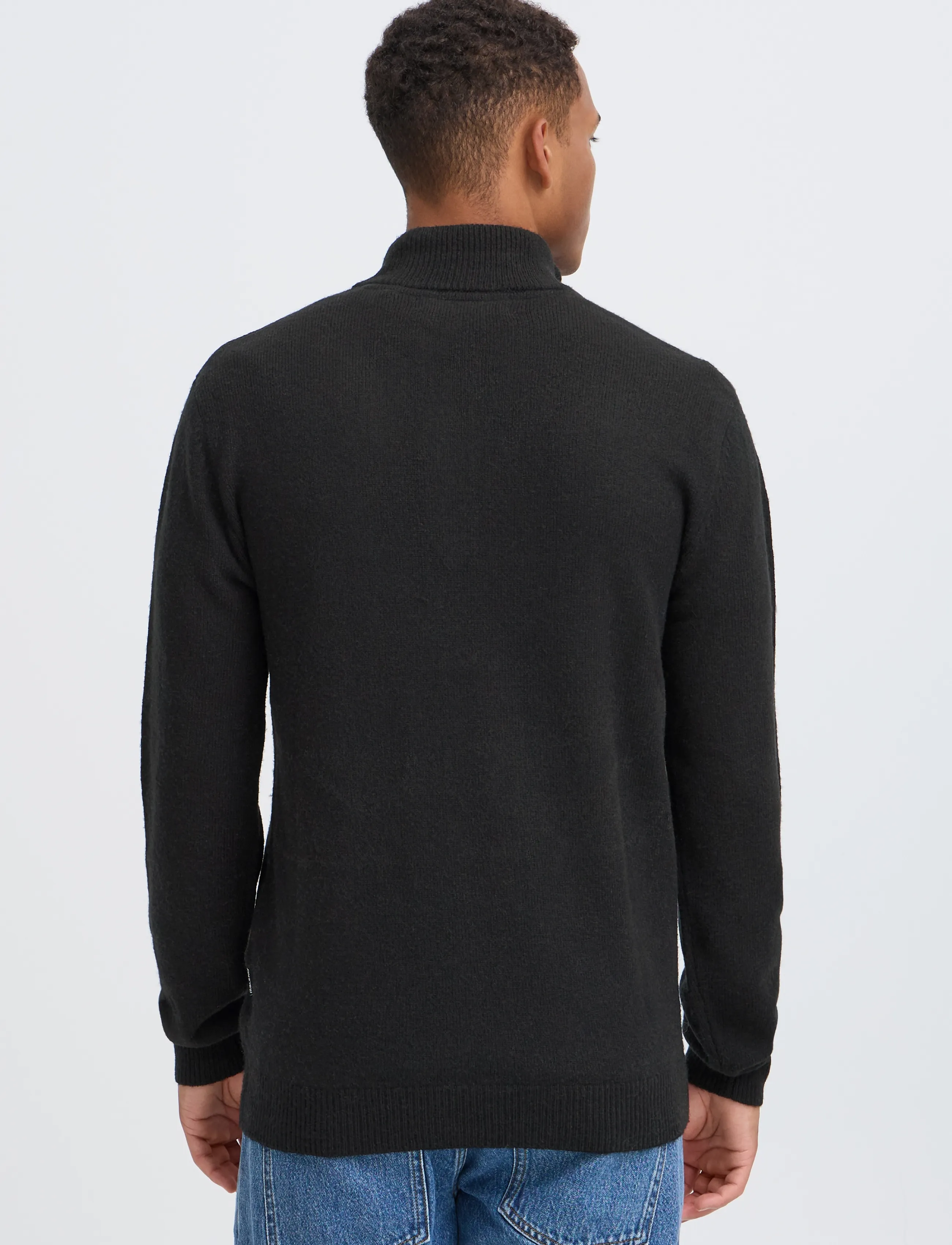 Blend - BHBRANKO HALFZIPP KNIT NOOS - black beauty - 3