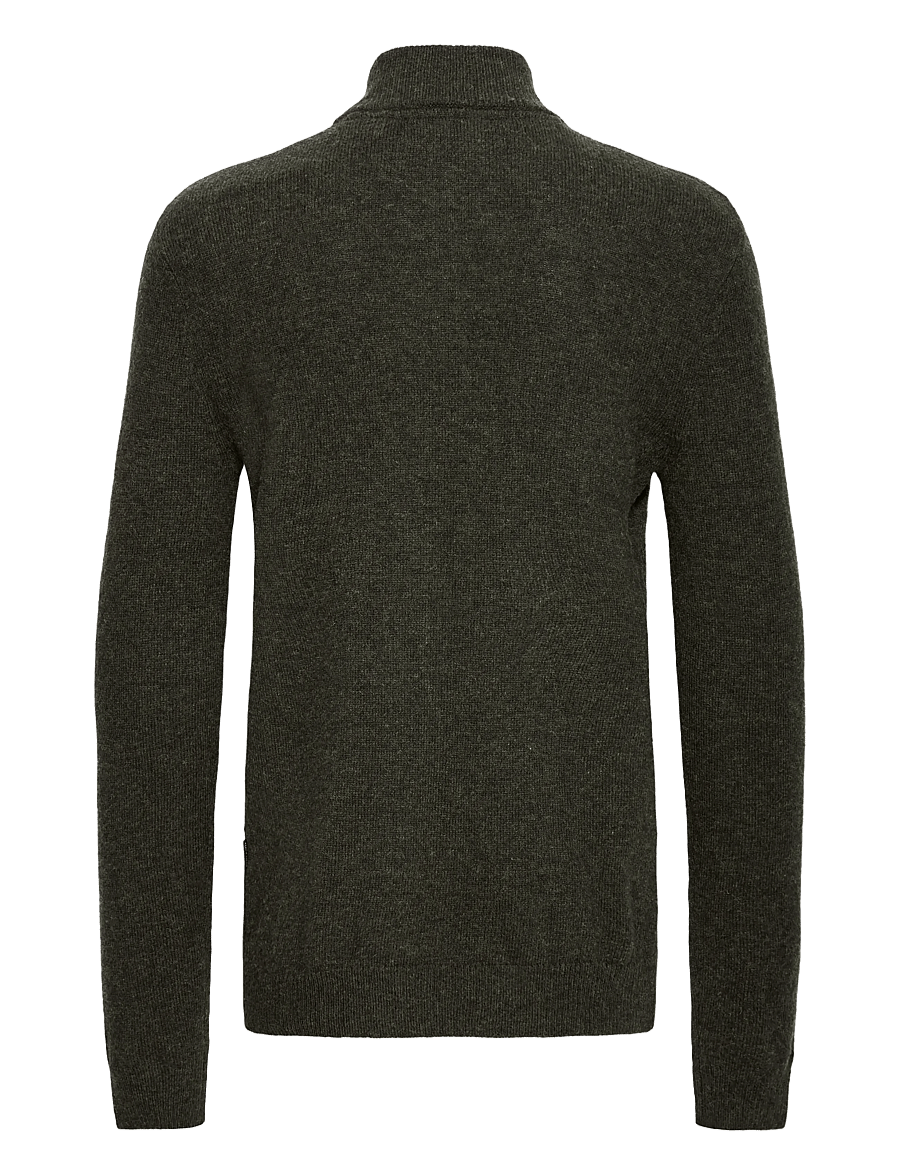 Blend - BHBRANKO HALFZIPP KNIT NOOS - half zip-tröjor - deep depths melange - 2