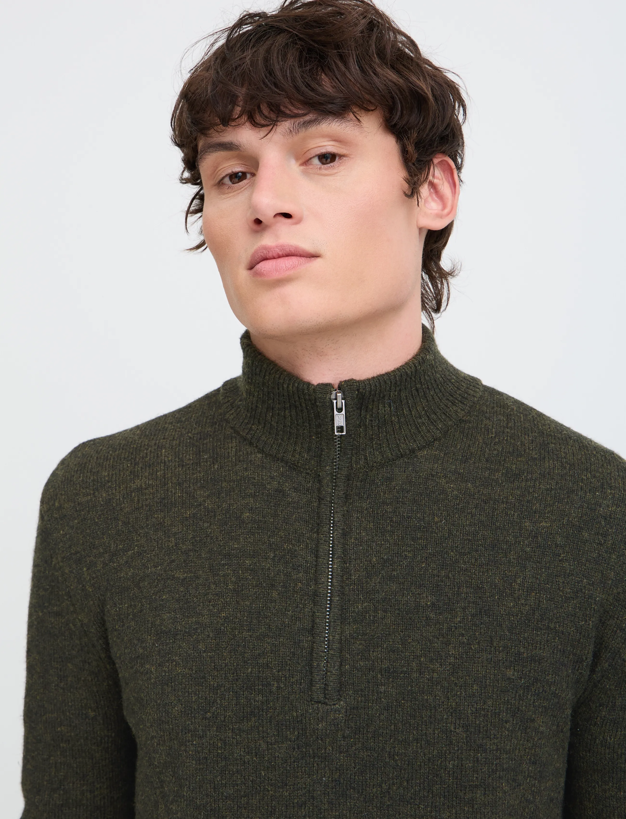 Blend - BHBRANKO HALFZIPP KNIT NOOS - half zip-tröjor - deep depths melange - 4
