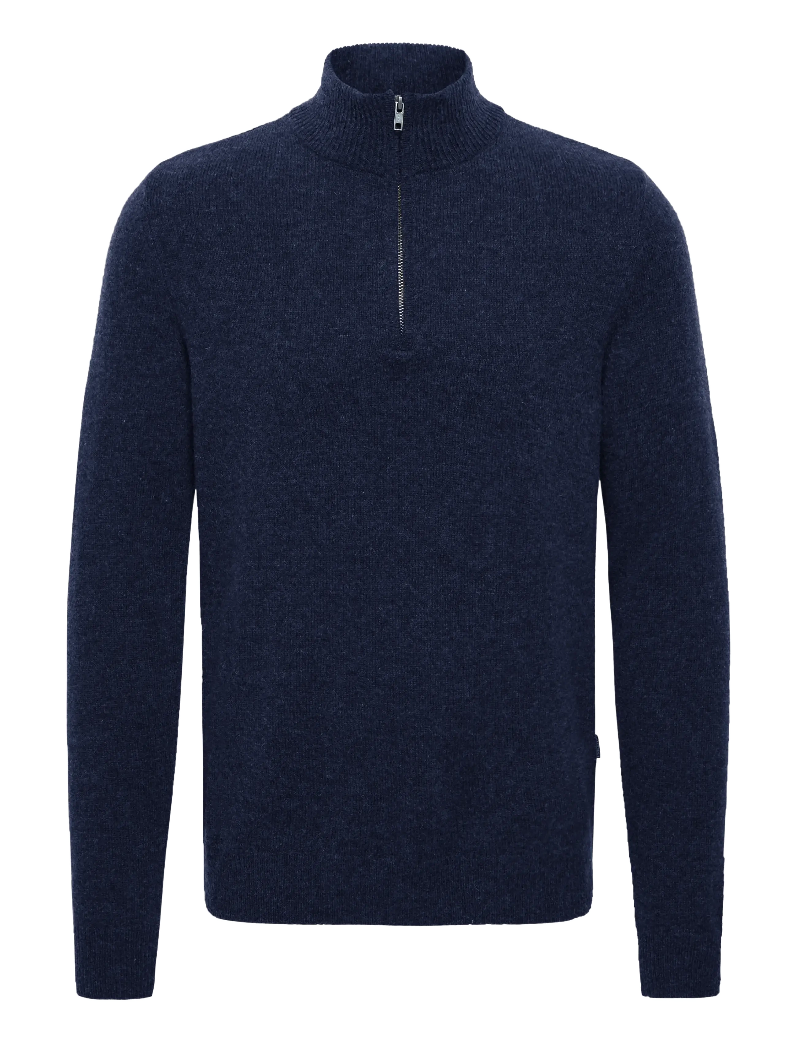 Blend BHBRANKO HALFZIPP KNIT NOOS - Streetstyle - SALUTE MELANGE / navy
