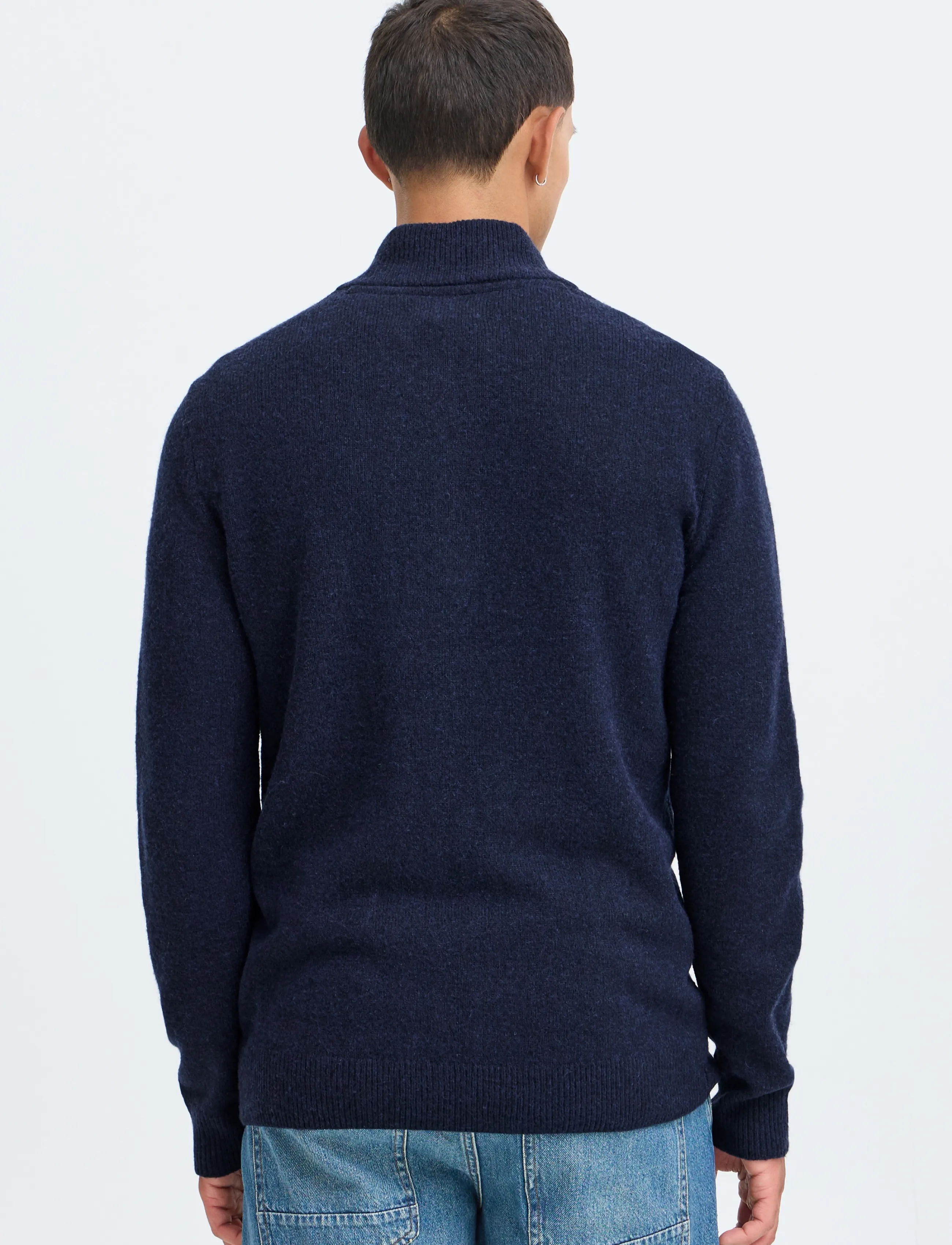 Blend - BHBRANKO HALFZIPP KNIT NOOS - half zip-tröjor - salute melange - 3