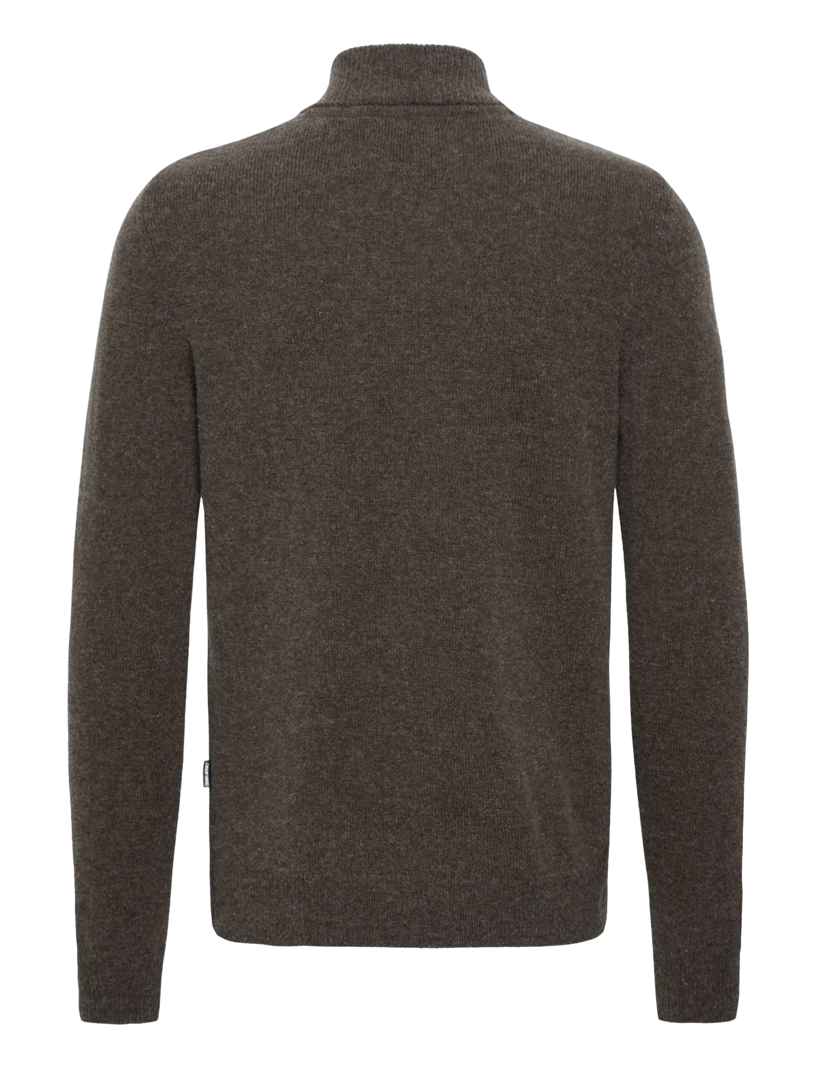 Blend - BHBRANKO HALFZIPP KNIT NOOS - pullover mit halbem reißverschluss - turkish coffee melange - 2