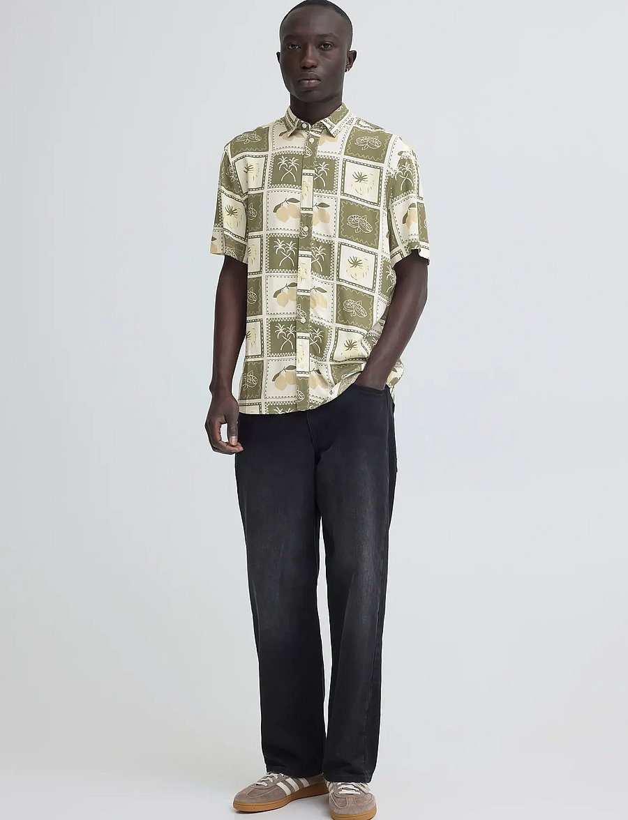 Blend - BHARAN SHIRT - mønstrede skjorter - dusty olive - 0