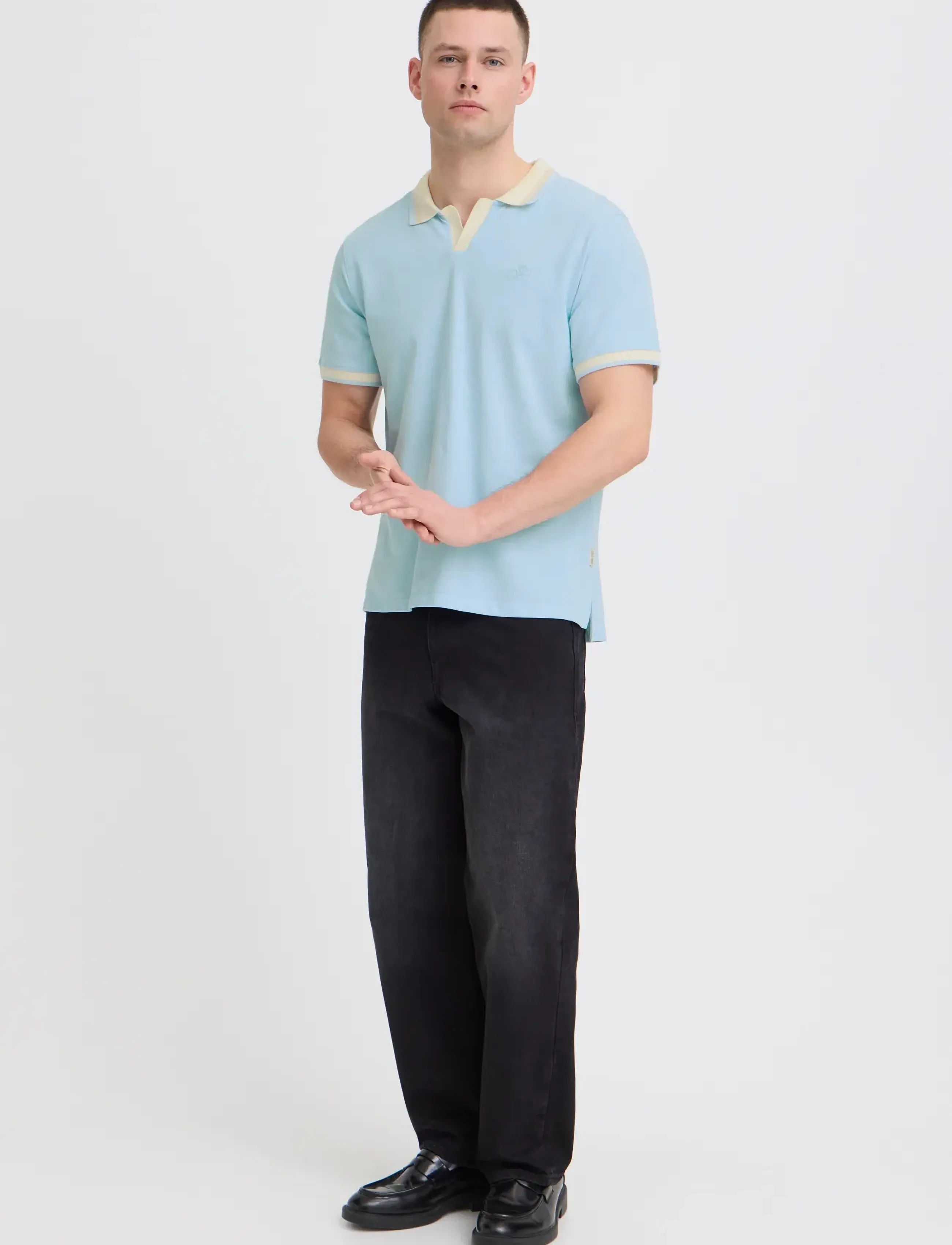 Blend BHEVO POLO S/S - Poloer - BLUE FROST / blue