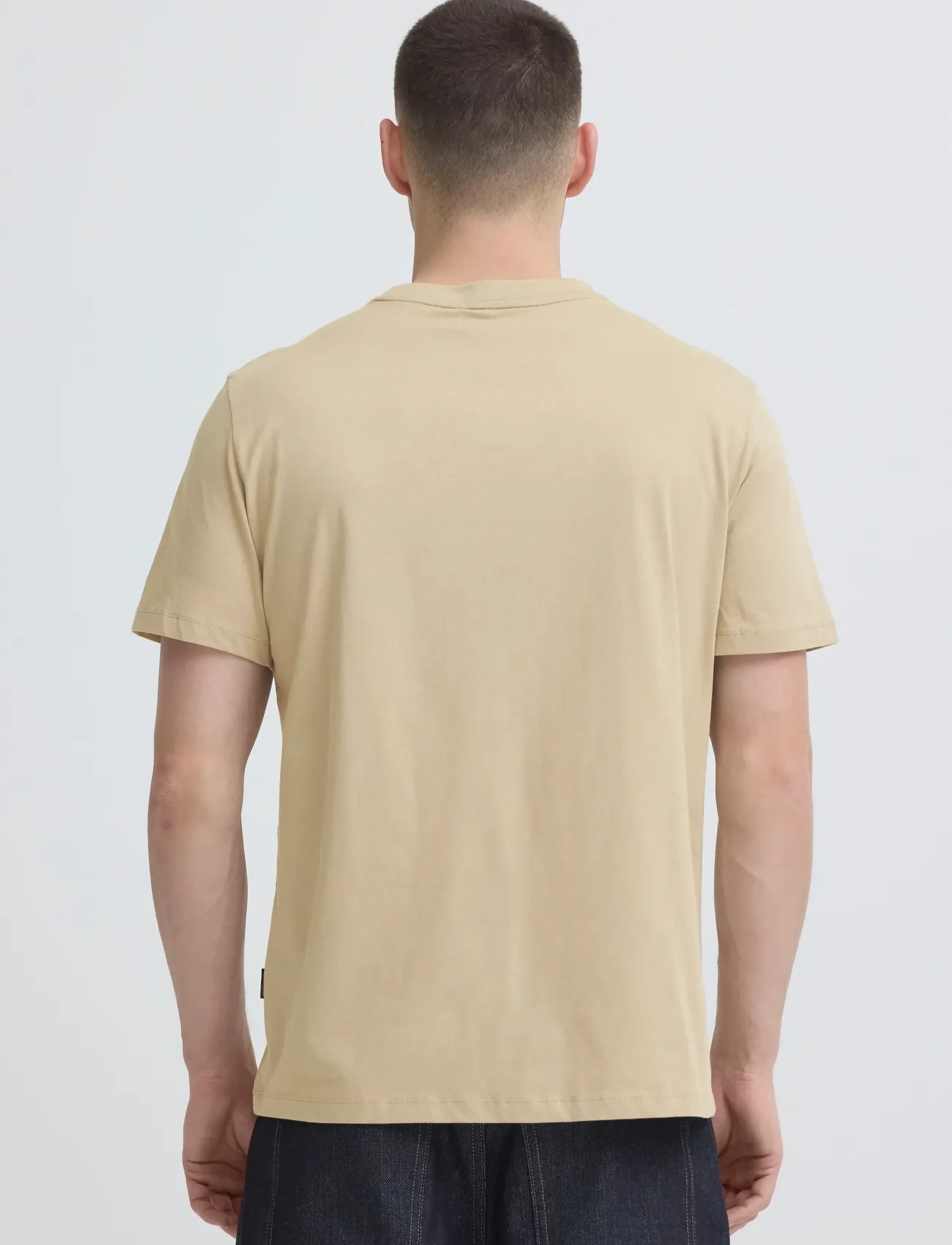Blend - BHKAMIL EMB S/S TEE - kurzärmelig - crockery - 3