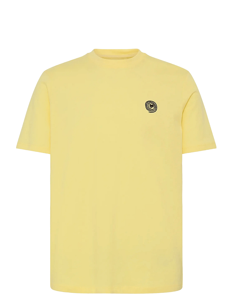 Blend - BHKAMIL EMB S/S TEE - kurzärmelig - lemon meringue - 1