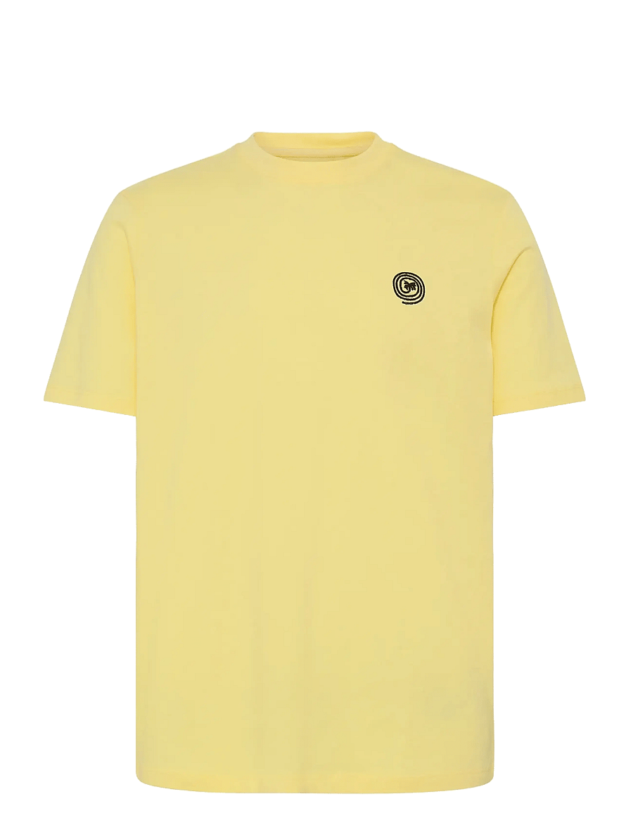 Blend - BHKAMIL EMB S/S TEE - kurzärmelig - lemon meringue - 1