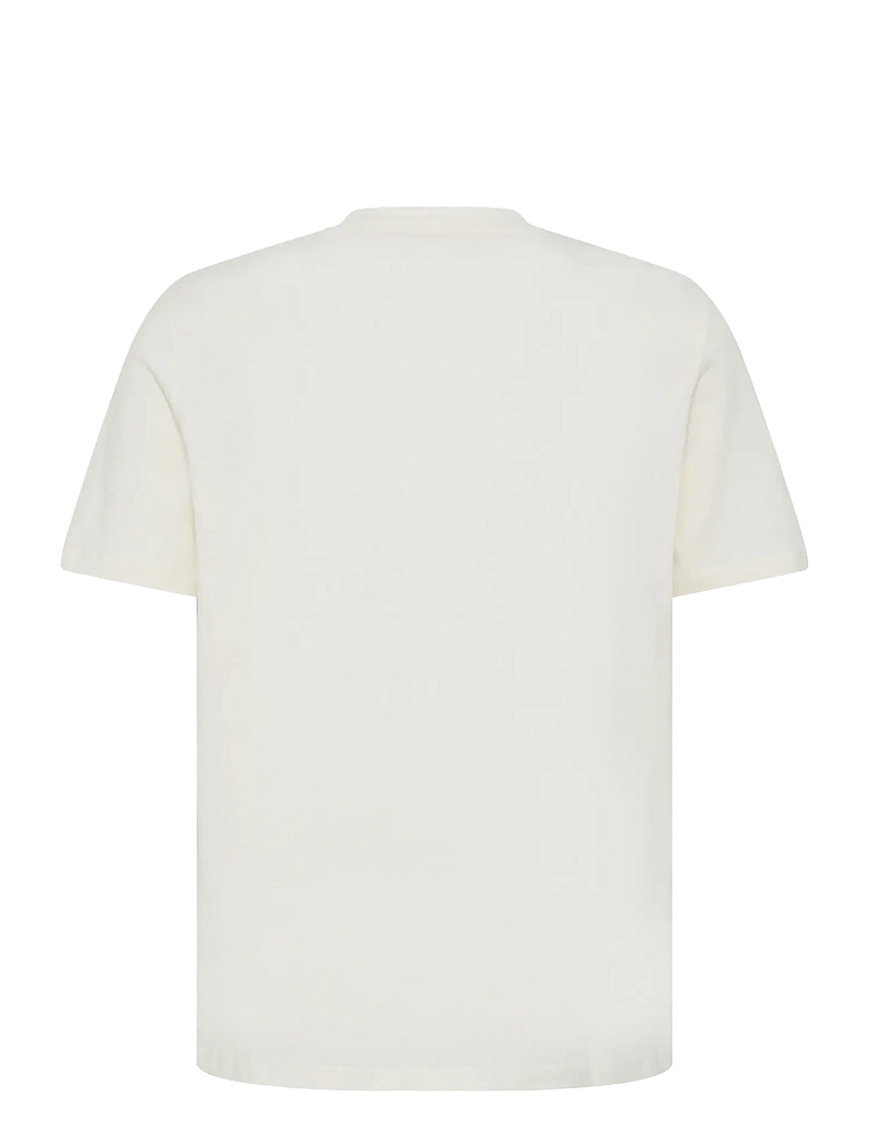 Blend - BHKAMIL EMB S/S TEE - kurzärmelig - vanilla ice - 2