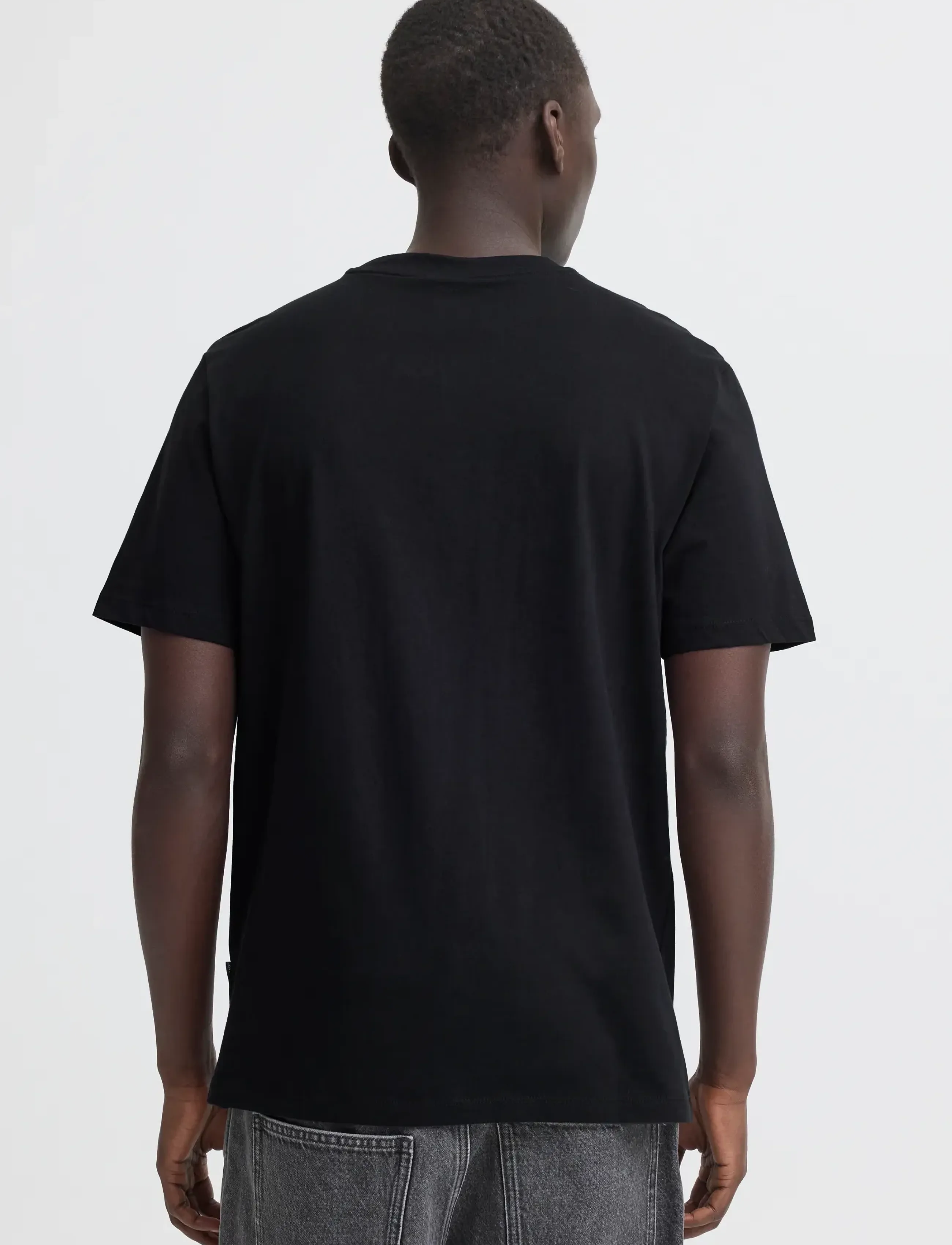 Blend - BHKAAN EMB S/S TEE - kortermede t-skjorter - black beauty - 3