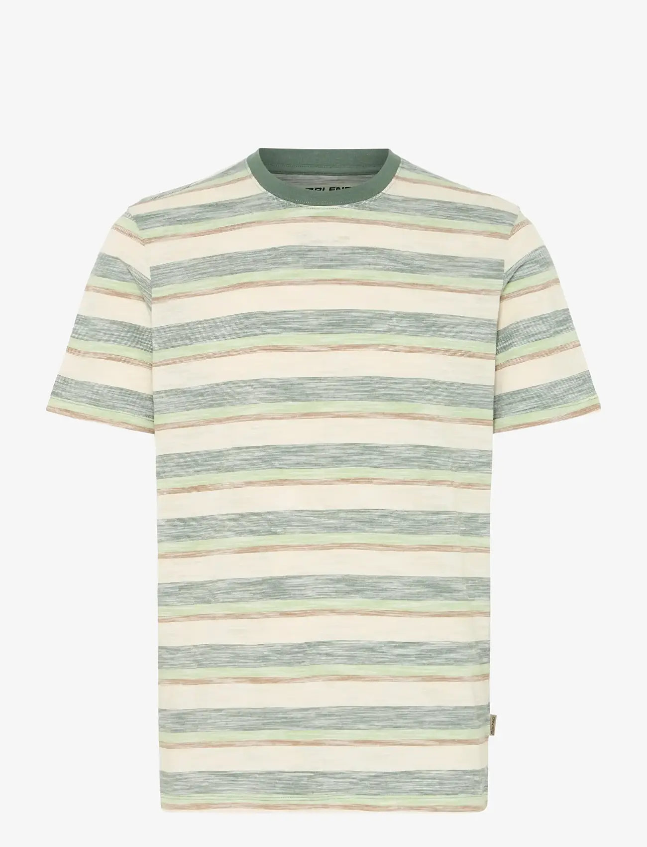 Blend - BHKOBE STRIPE S/S TEE - madalaimad hinnad - duck green - 1