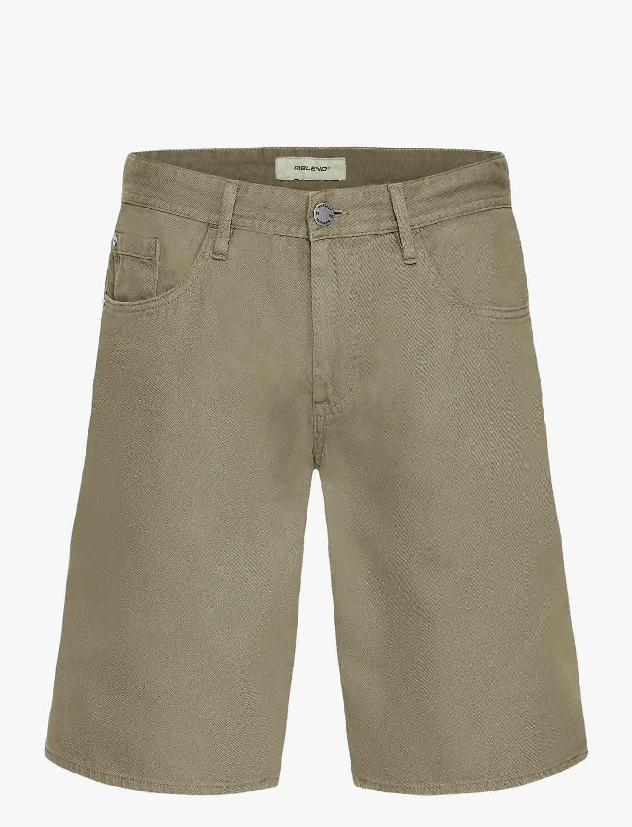 Blend - BHBLIZZARD REG DENIMSHORTS - laveste priser - dusty olive - 1