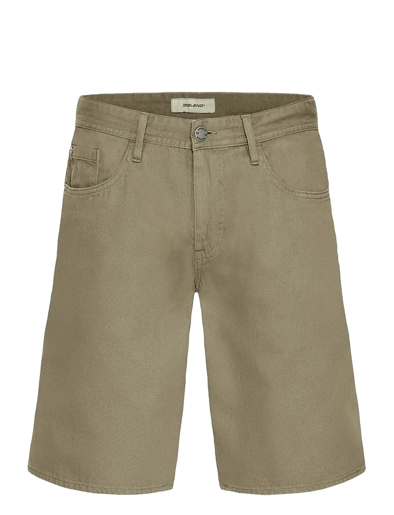 Blend - BHBLIZZARD REG DENIMSHORTS - jorts - dusty olive - 1