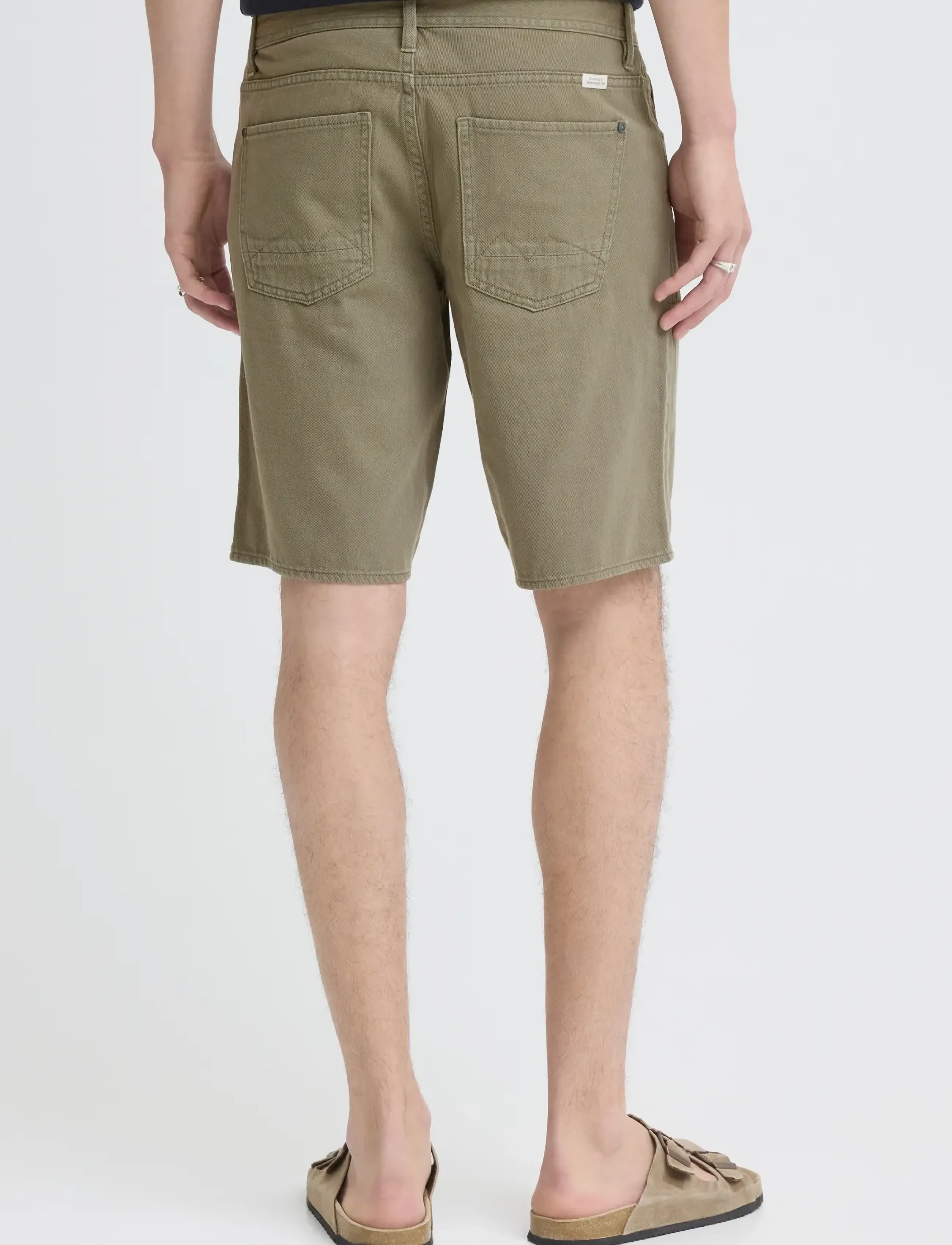 Blend - BHBLIZZARD REG DENIMSHORTS - alhaisimmat hinnat - dusty olive - 3