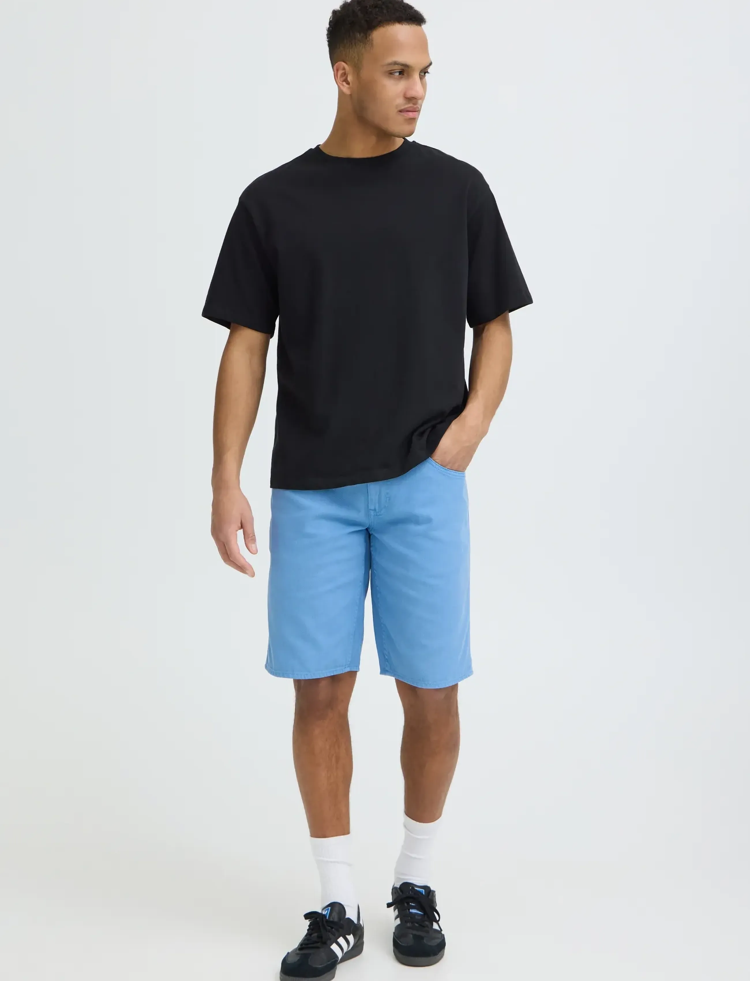 Blend Bhblizzard Reg Denimshorts, M, Blue, Shorts > Denim Shorts, Herre