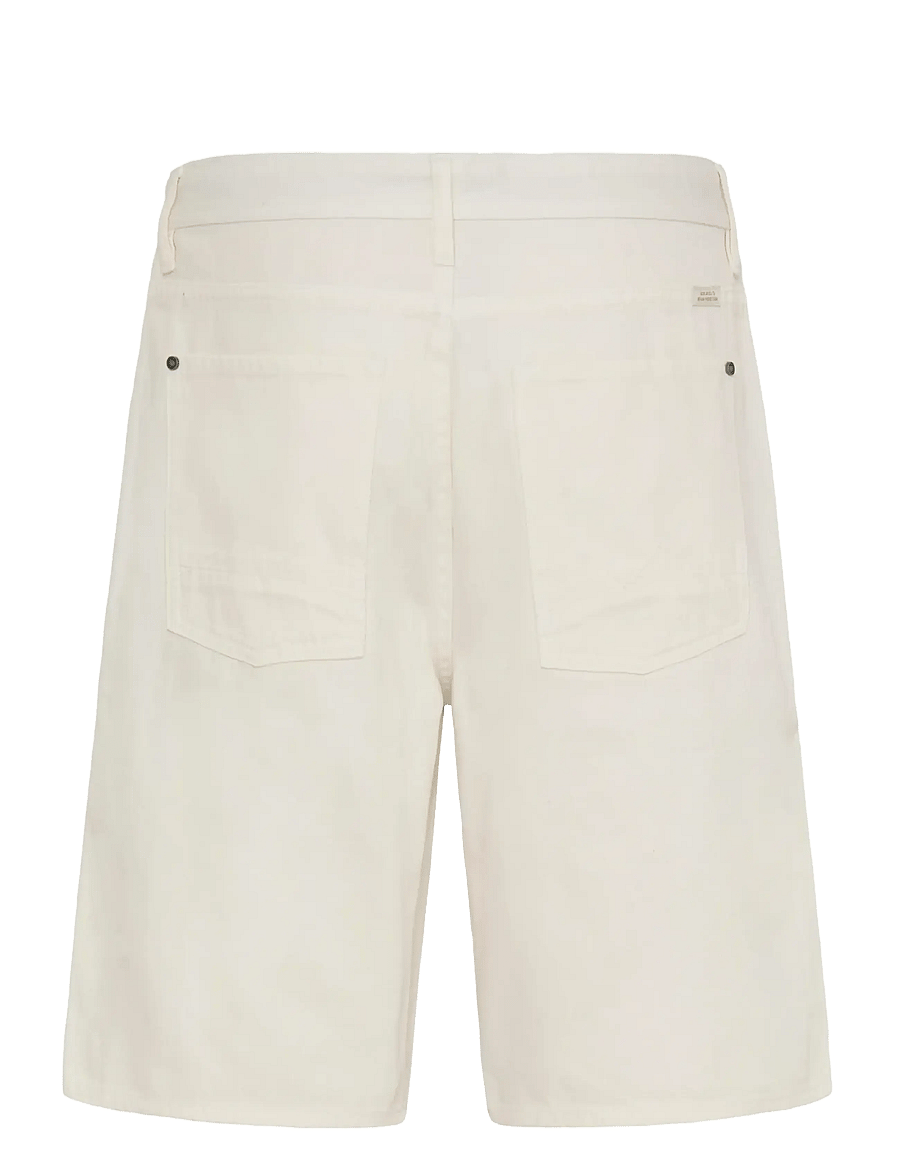 Blend - BHBLIZZARD REG DENIMSHORTS - jorts - snow white - 2