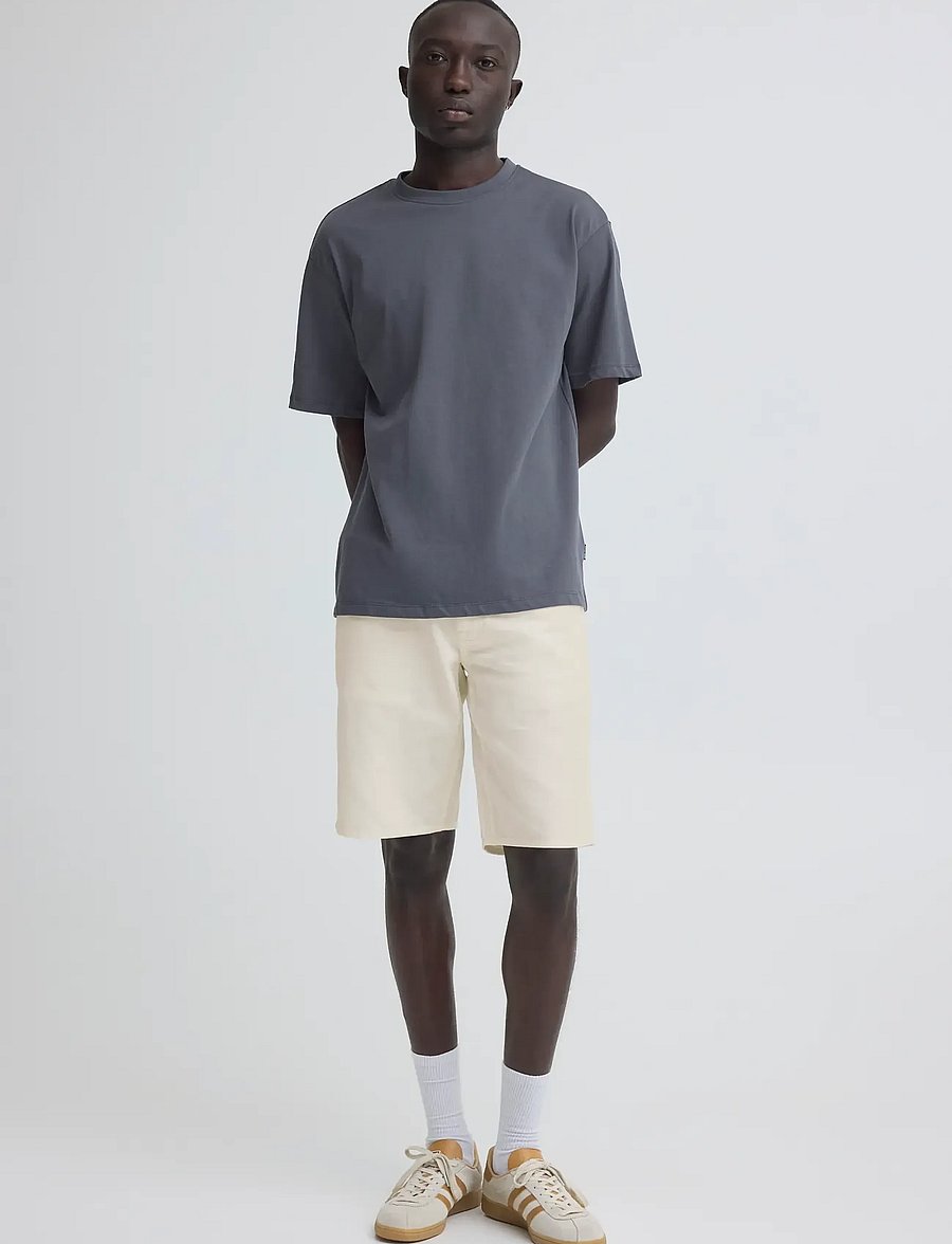 Blend - BHBLIZZARD REG DENIMSHORTS - jorts - snow white - 0