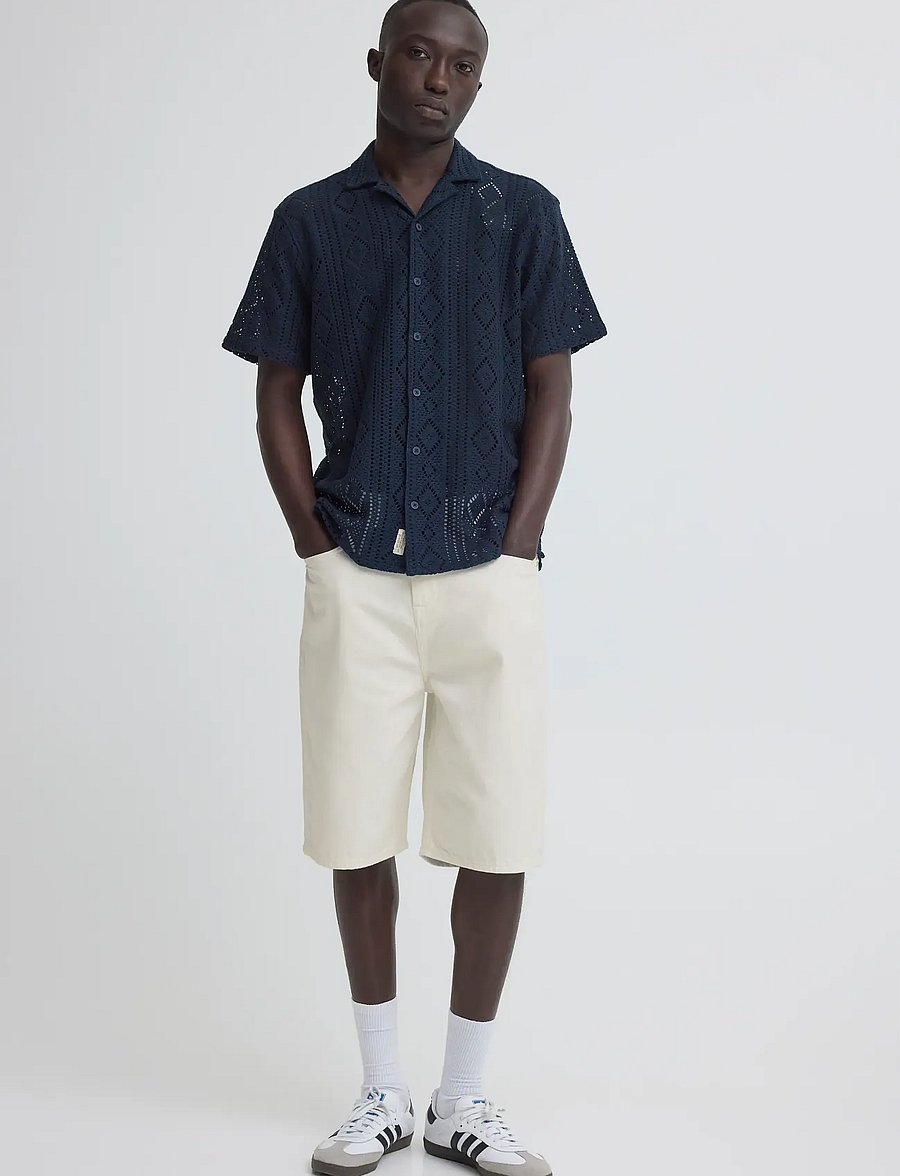 Blend - BHBREEZE LOOSE DENIMSHORTS - jorts - denim white - 0
