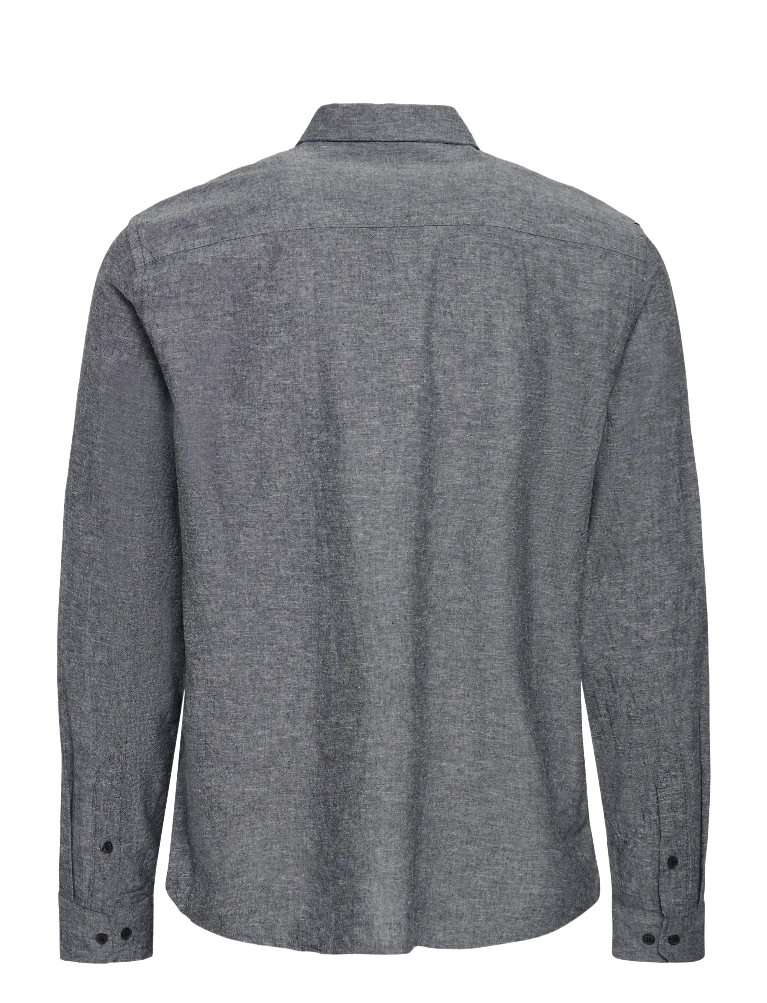 Blend - BHABAN SHIRT PP NOOS - linen shirts - black beauty - 2