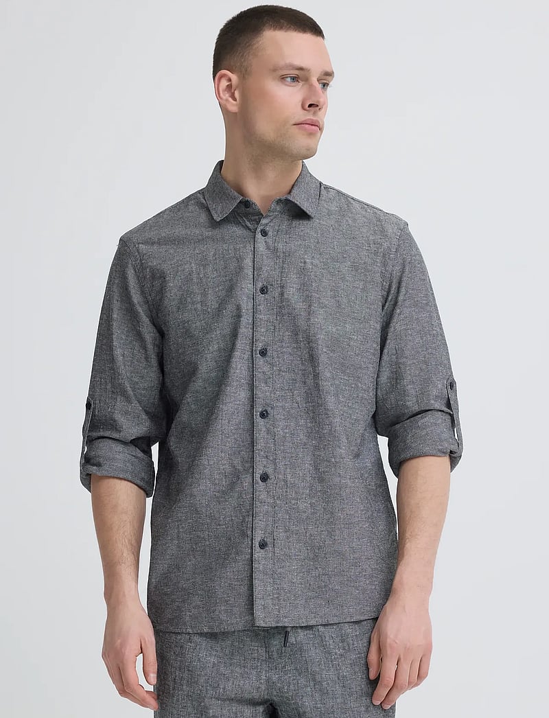 Blend - BHABAN SHIRT PP NOOS - linased särgid - black beauty - 5