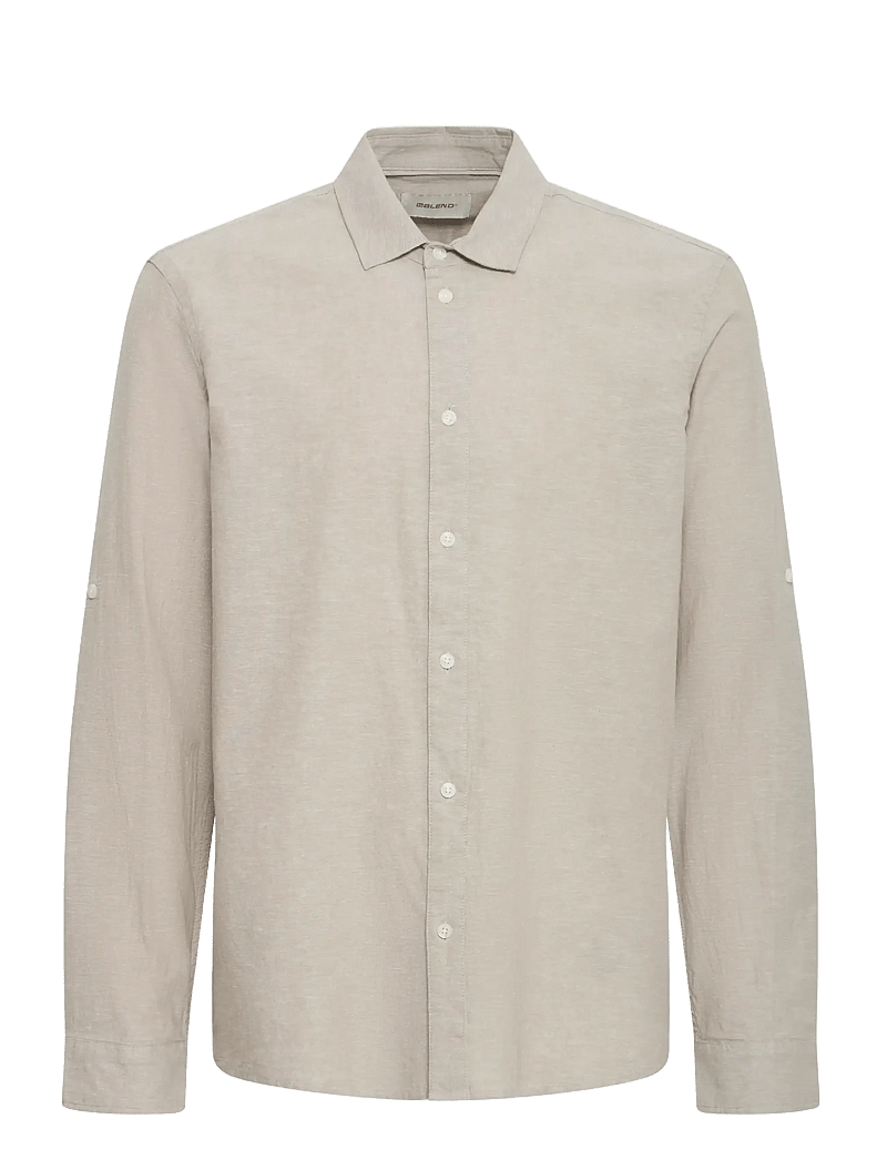 Blend - BHABAN SHIRT PP NOOS - hørskjorter - crockery - 1