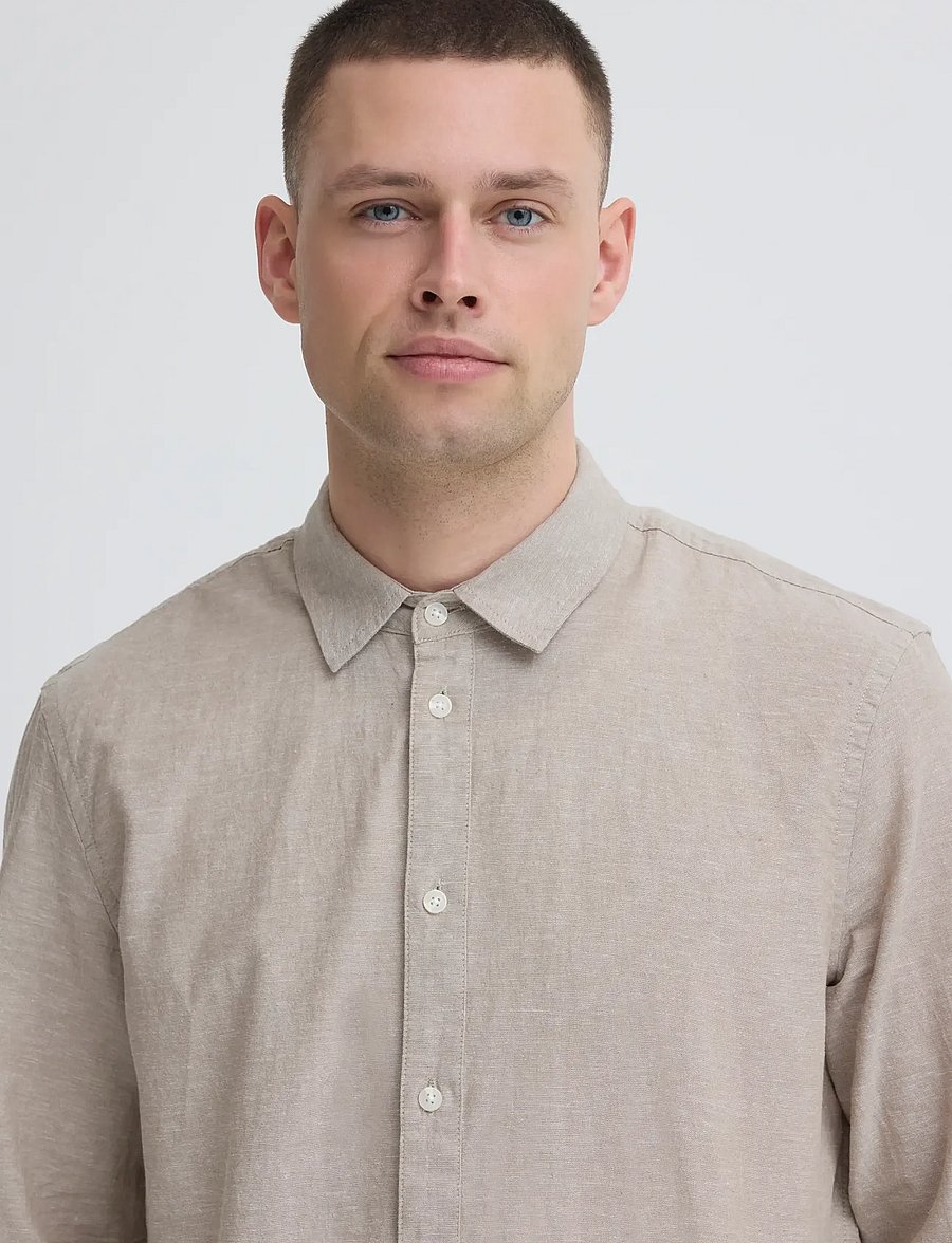 Blend - BHABAN SHIRT PP NOOS - linen shirts - crockery - 4