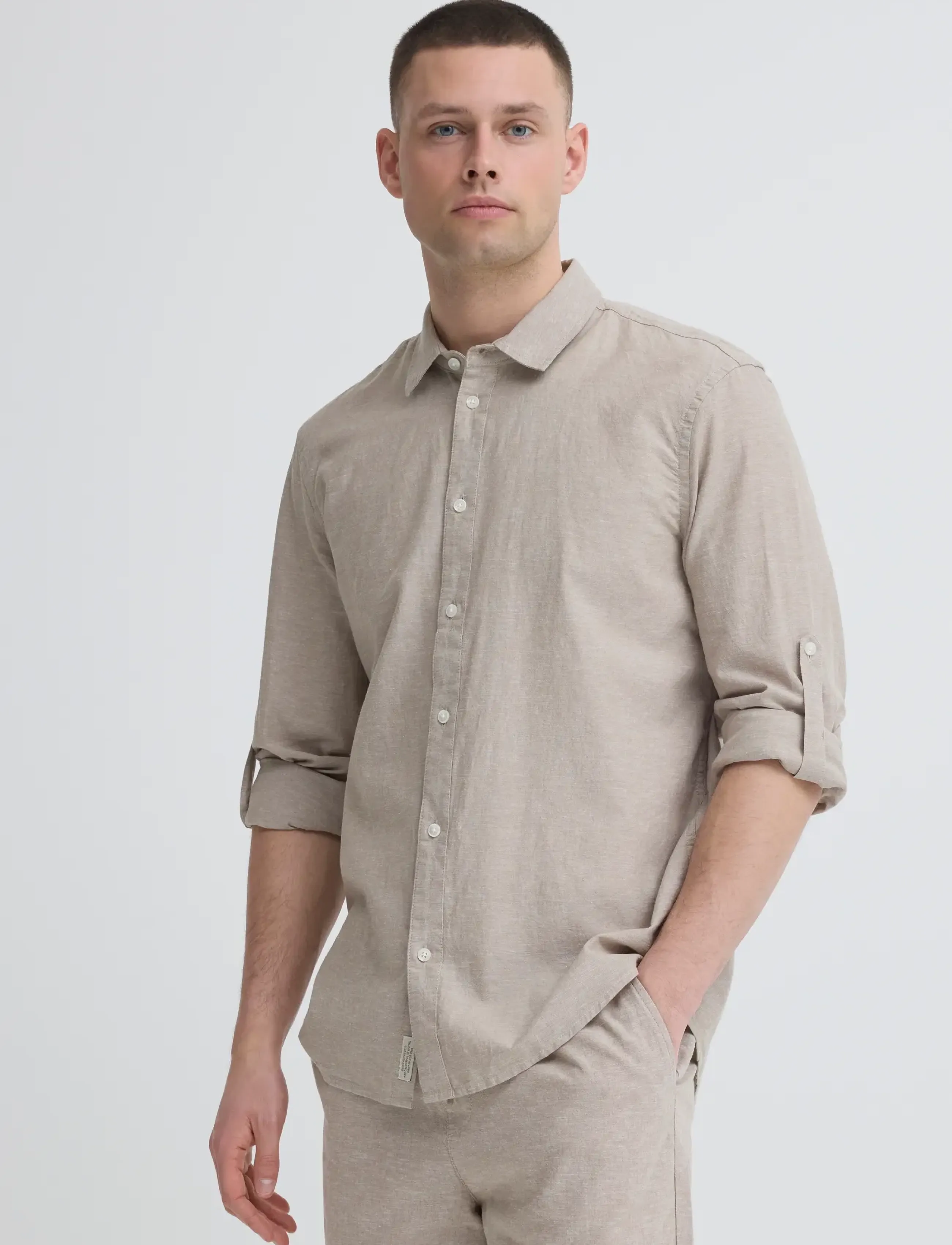 Blend - BHABAN SHIRT PP NOOS - linen shirts - crockery - 5